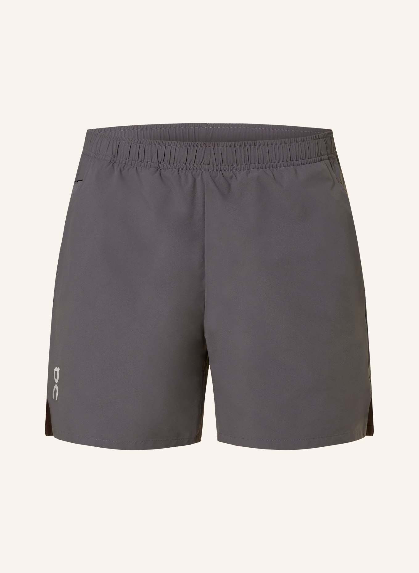 On 2-in-1-Laufshorts ESSENTIAL, Farbe: DUNKELGRAU (Bild 1)