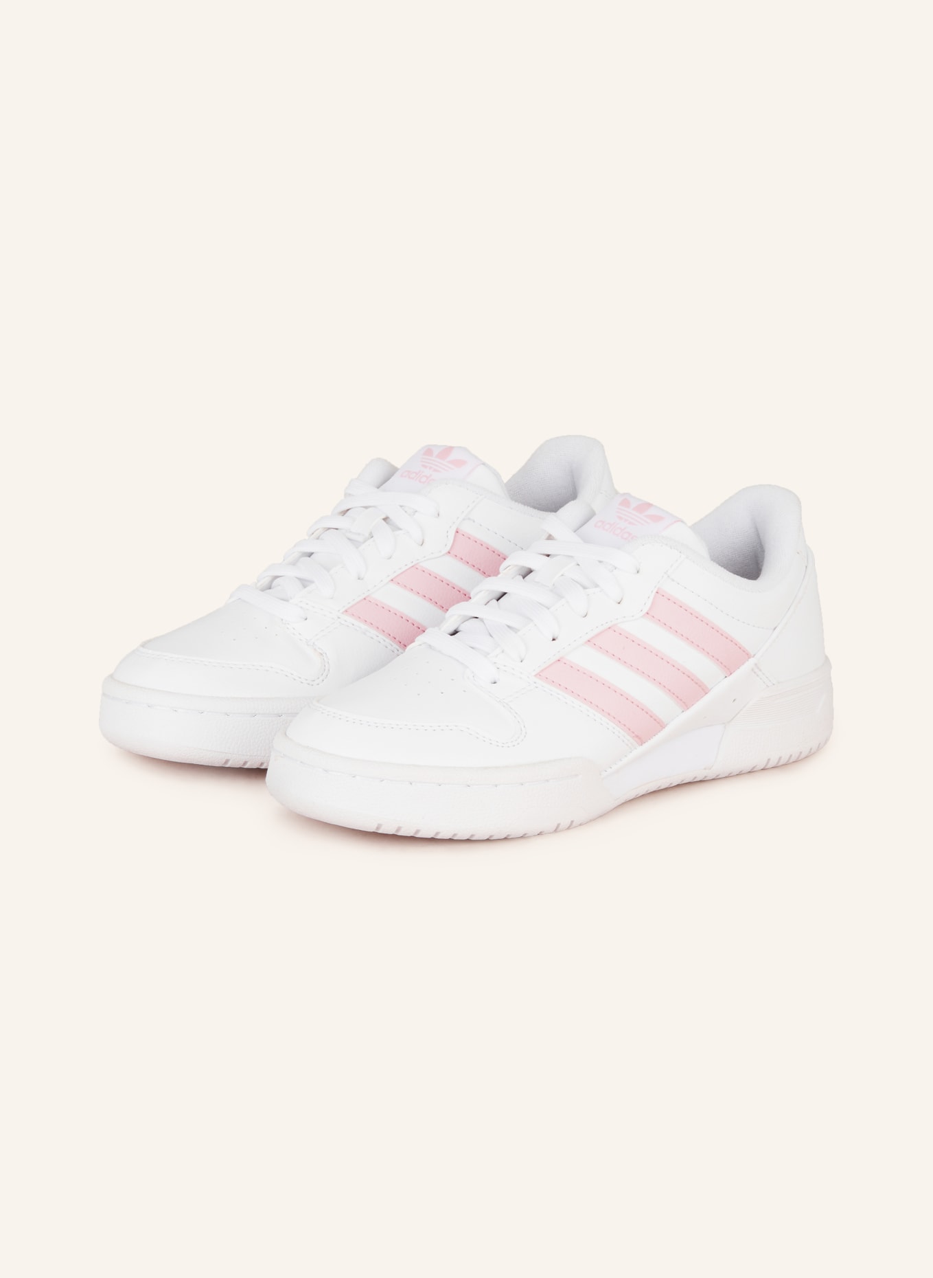 adidas Originals Sneakersy TEAM COURT 2, Kolor: BIAŁY/ RÓŻOWY (Obrazek 1)