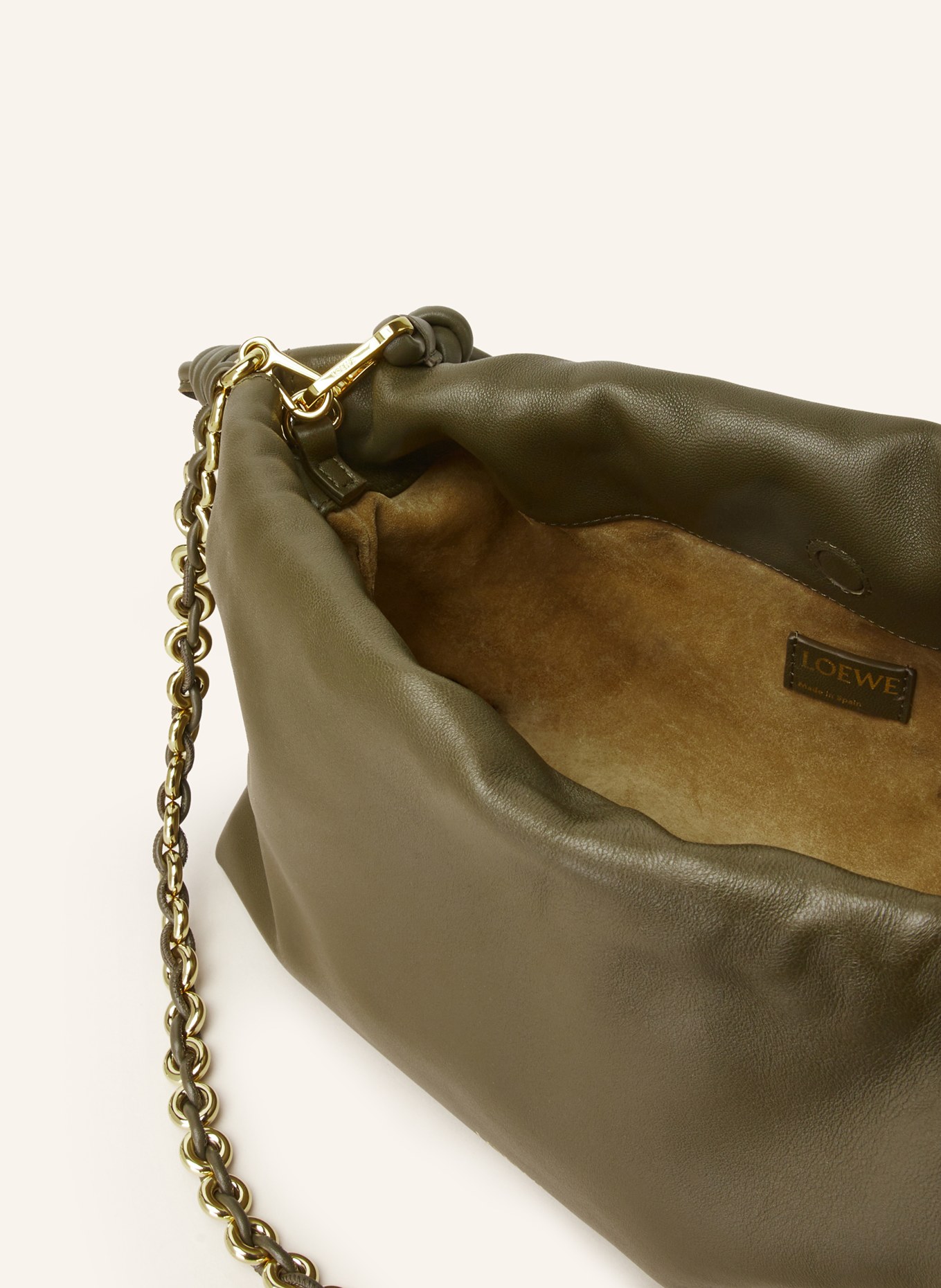 LOEWE Clutch FLAMENCO, Farbe: KHAKI (Bild 3)