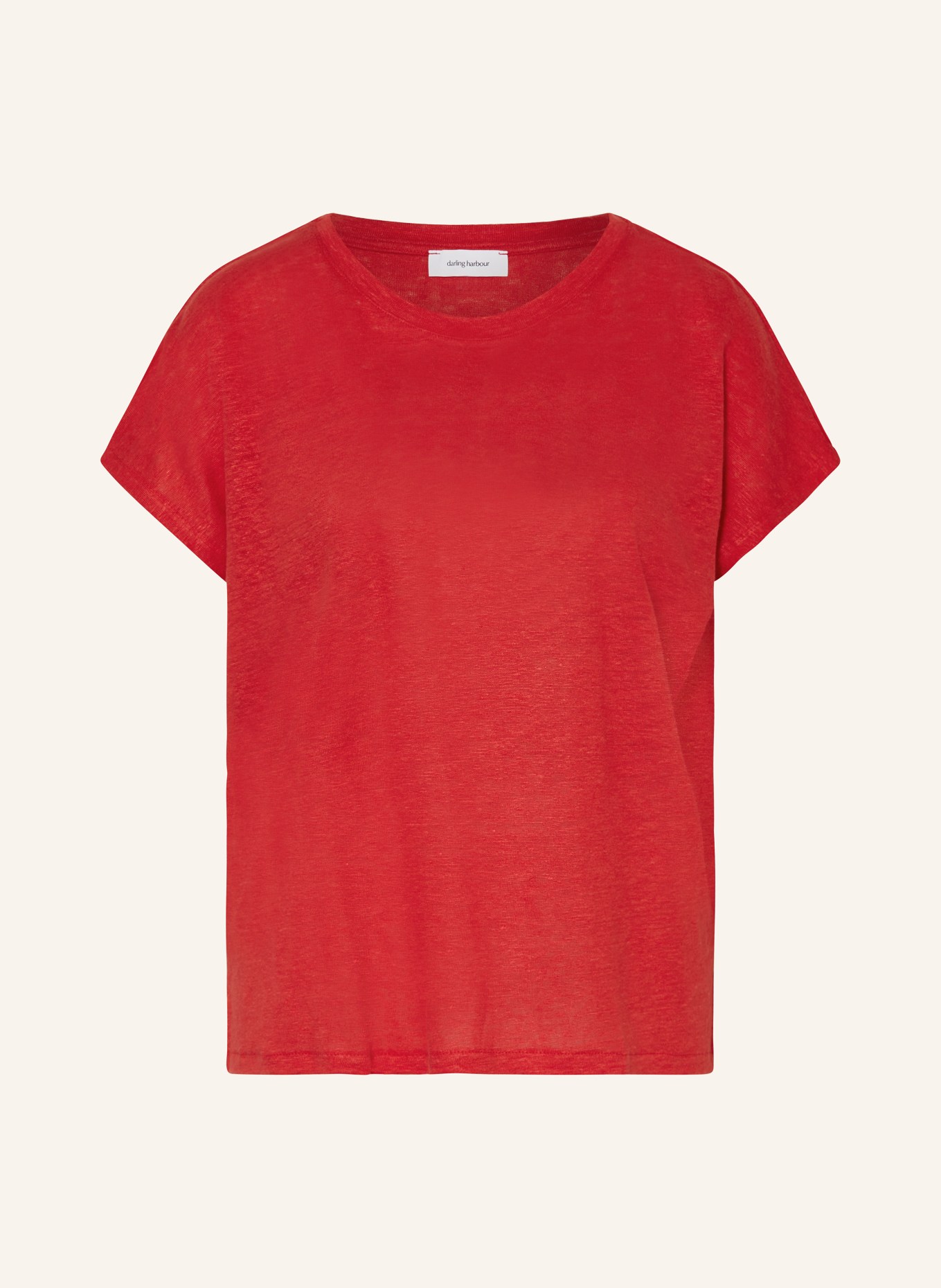 darling harbour T-shirt made of linen, Color: RED (Image 1)