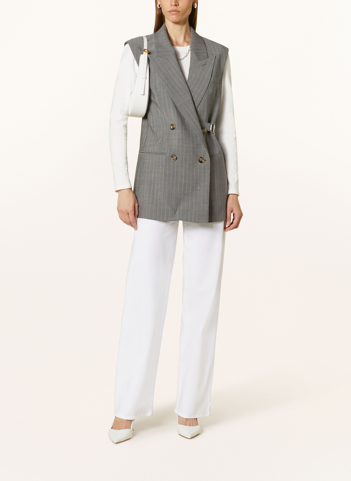 BOSS Blazer vest JEWELARA, Color: GRAY/ LIGHT GRAY (Image 2)