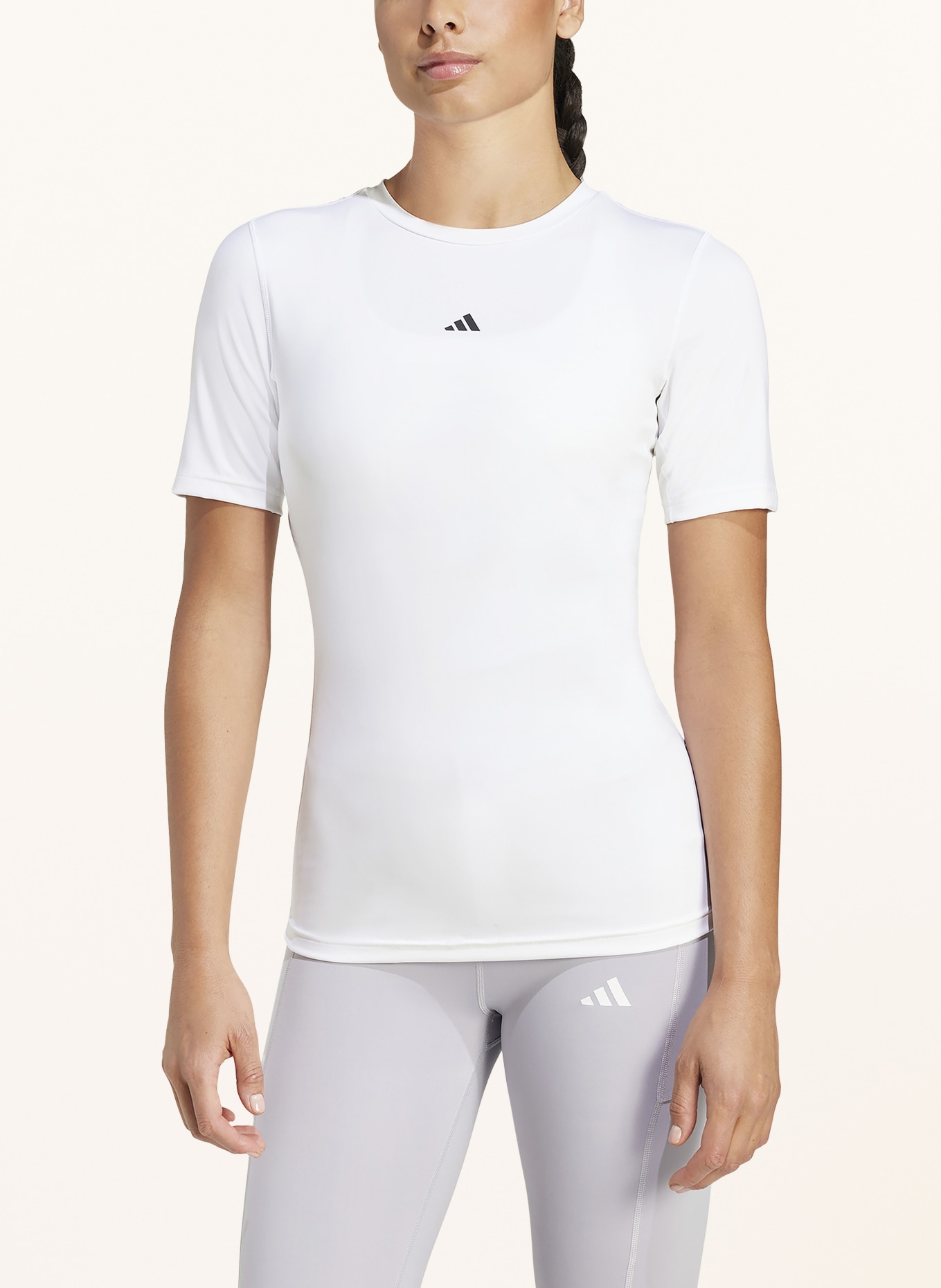 adidas T-shirt TECHFIT, Color: WHITE (Image 2)