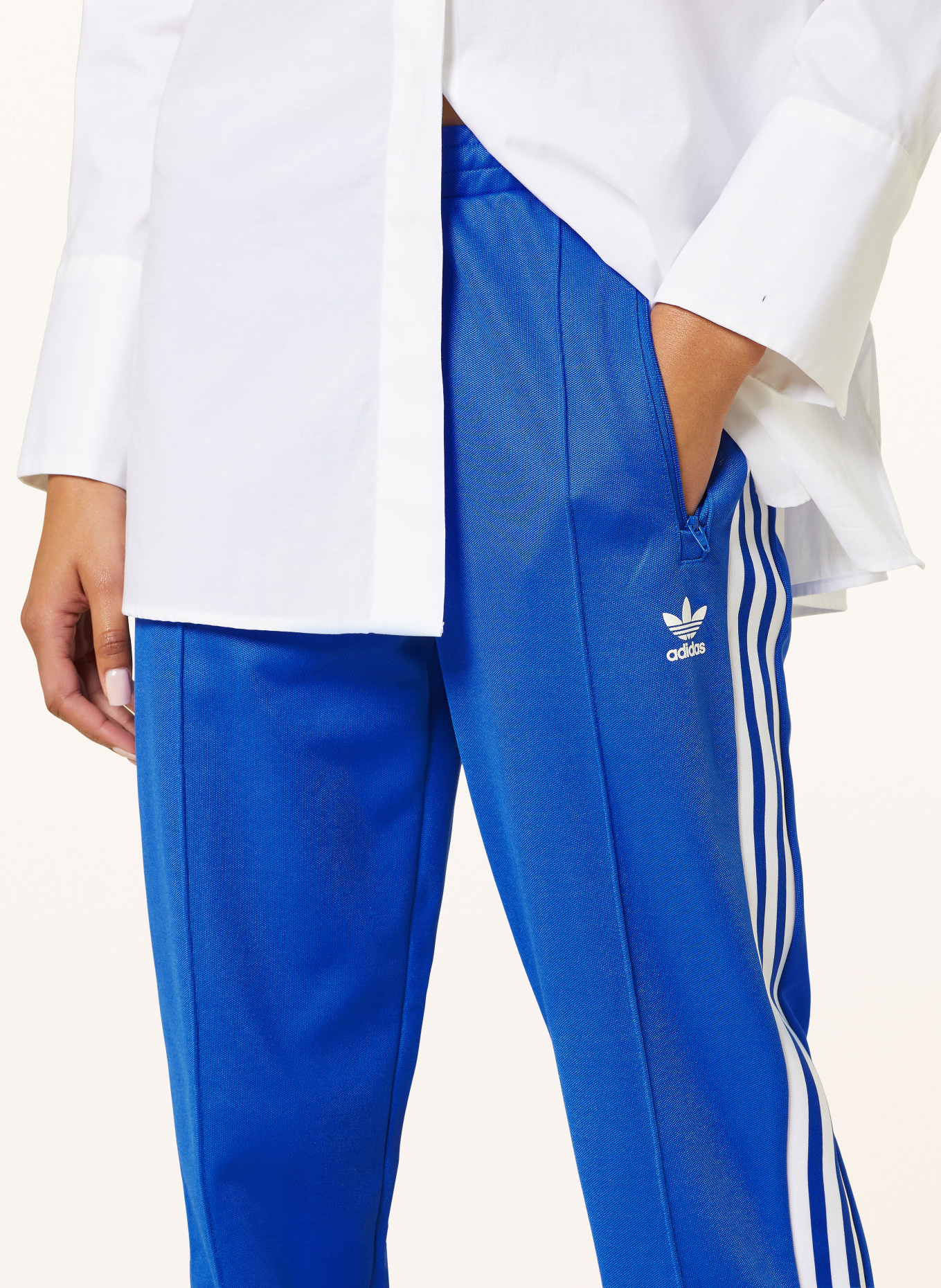 Adidas beckenbauer hose blau online