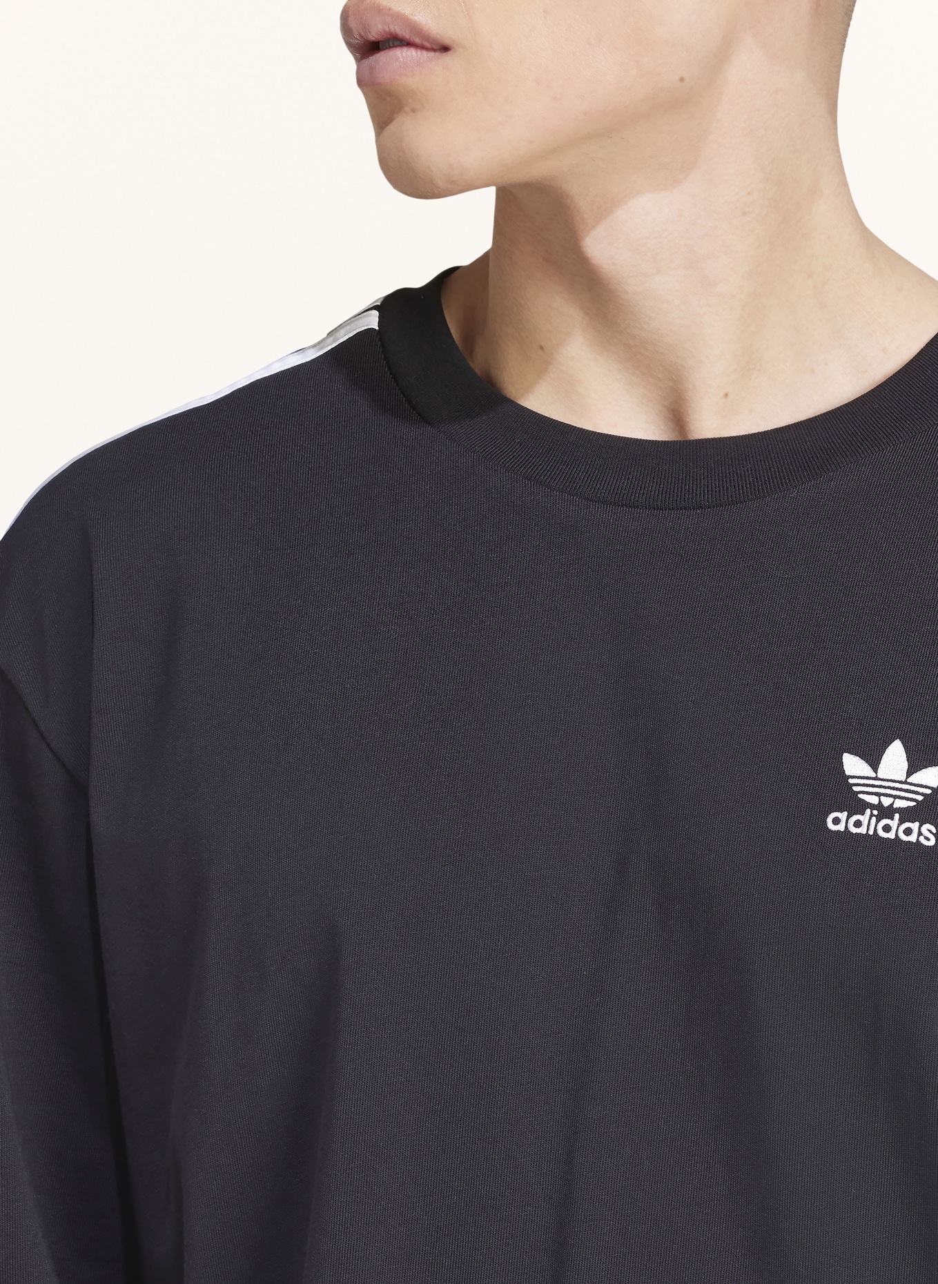 adidas Originals Oversized shirt ADICOLOR, Color: BLACK (Image 4)