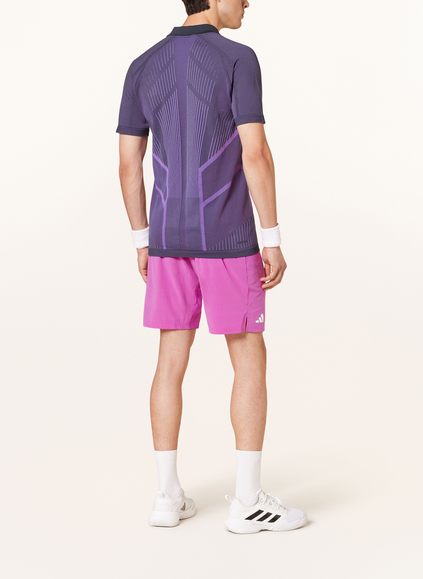 adidas Funktions-Poloshirt TENNIS PRO: DUNKELLILA / HELLLILA