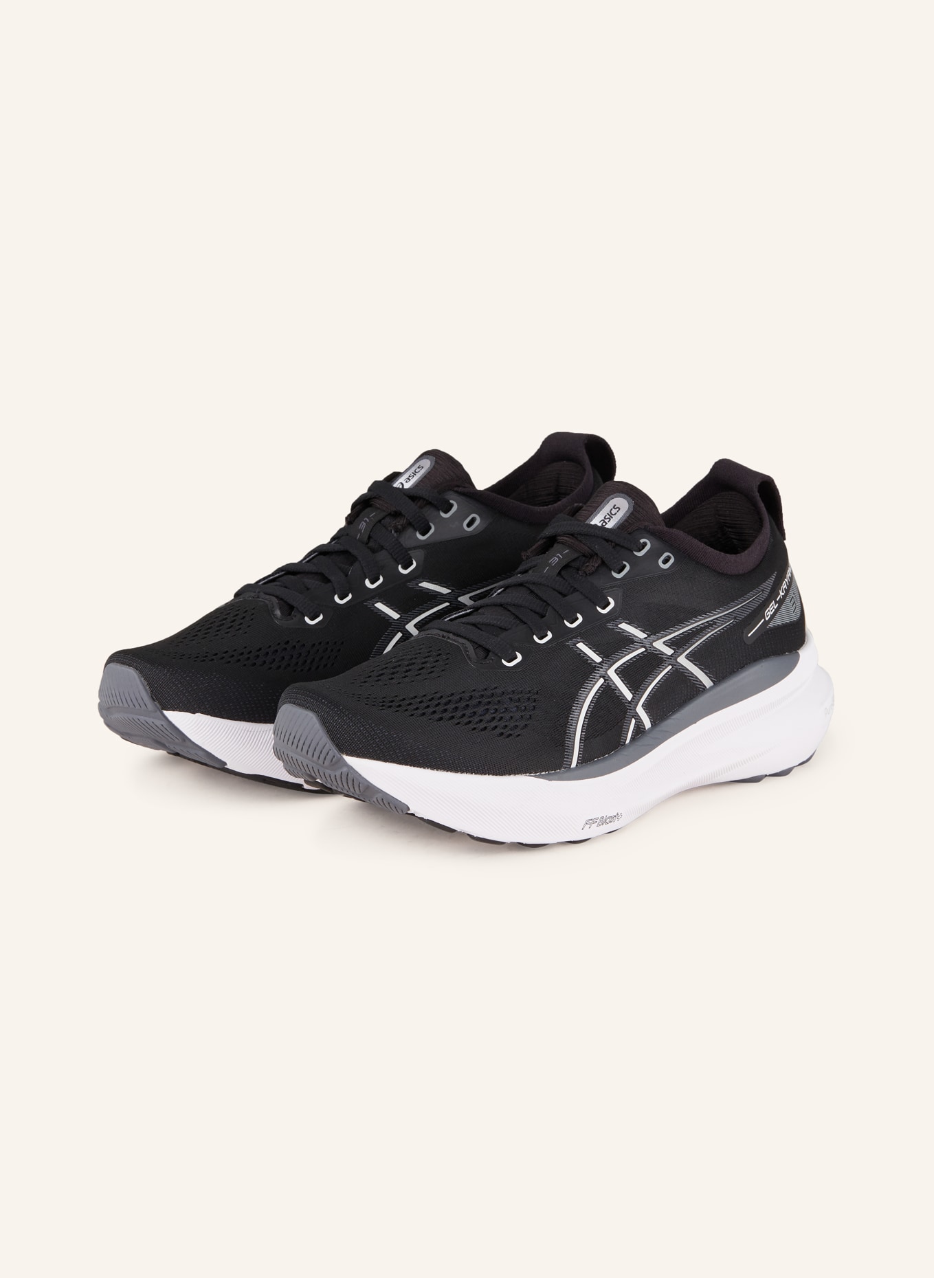 ASICS Running shoes GEL-KAYANO 31, Color: BLACK/ WHITE (Image 1)