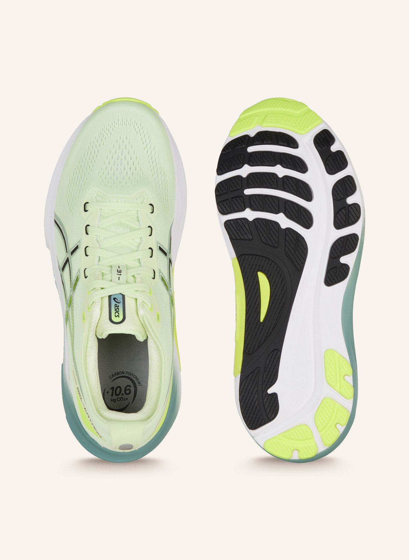 ASICS Running shoes GEL-KAYANO 31, Color: LIGHT GREEN/ BLACK/ GREEN (Image 5)