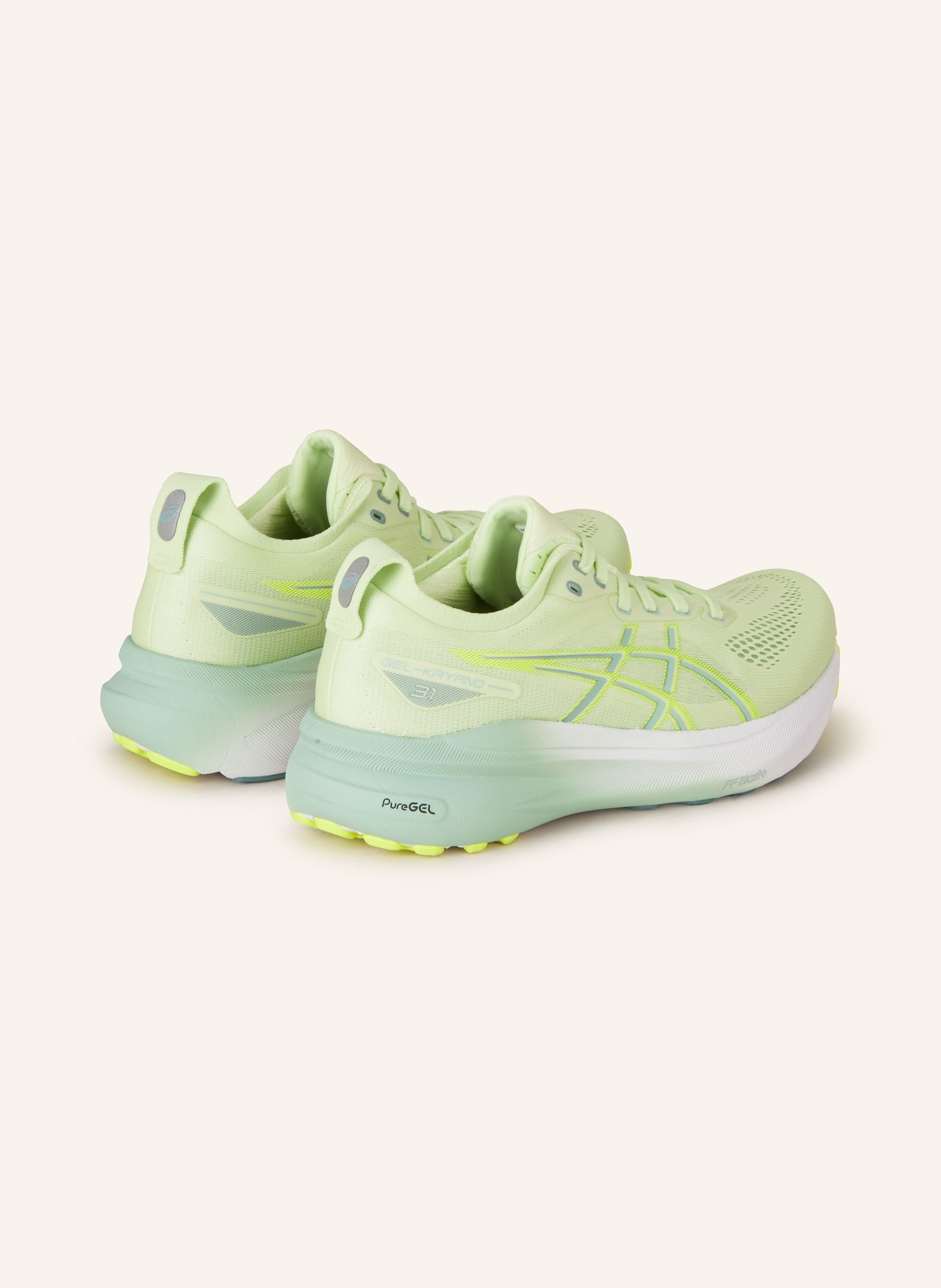 ASICS Running shoes GEL-KAYANO 31, Color: NEON YELLOW/ NEON GREEN (Image 2)