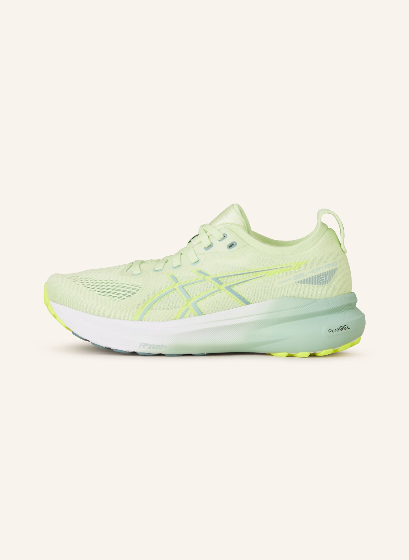 ASICS Running shoes GEL-KAYANO 31, Color: NEON YELLOW/ NEON GREEN (Image 4)