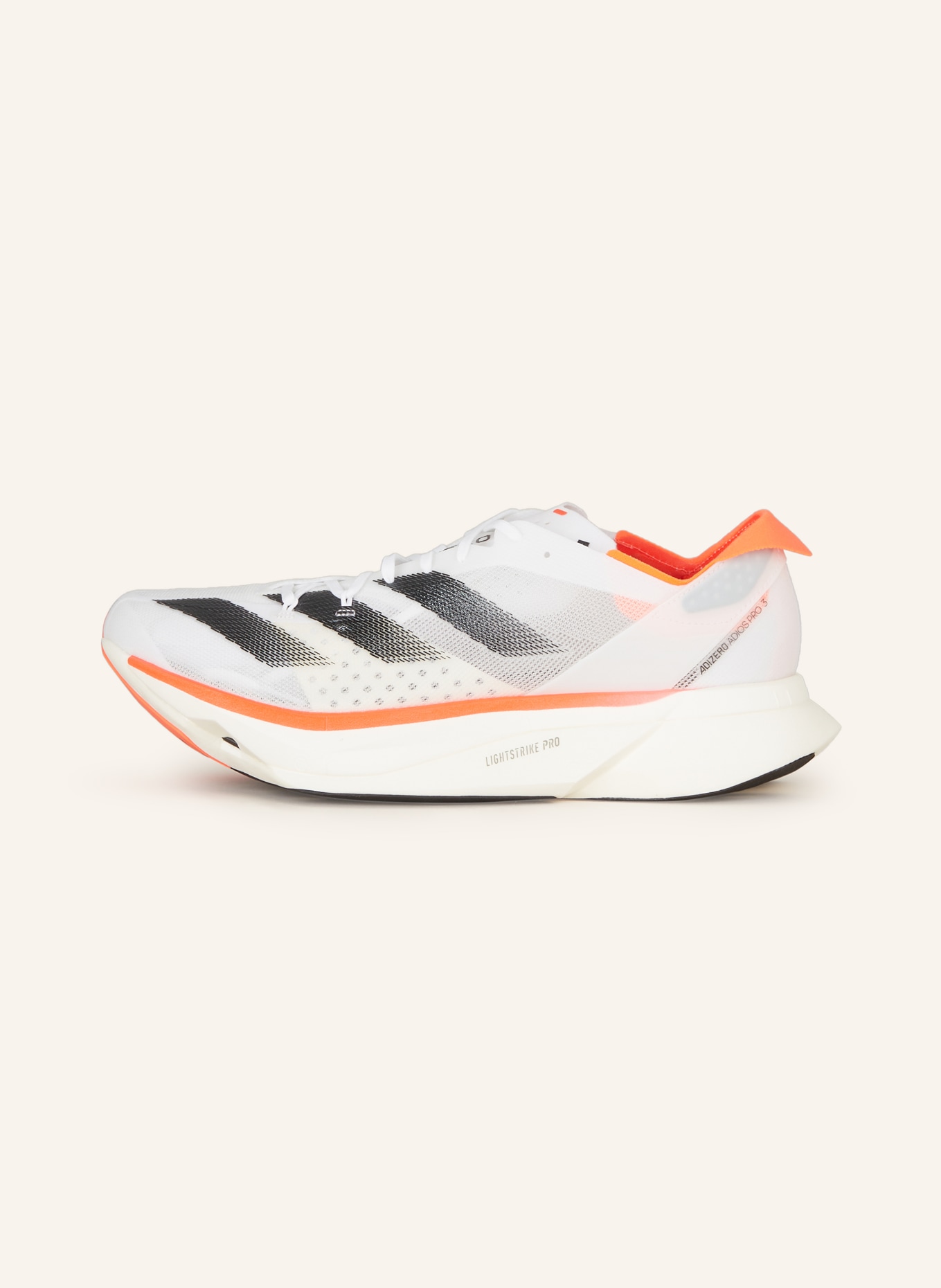 adidas Running shoes ADIZERO ADIOS PRO 3, Color: WHITE/ BLACK (Image 4)