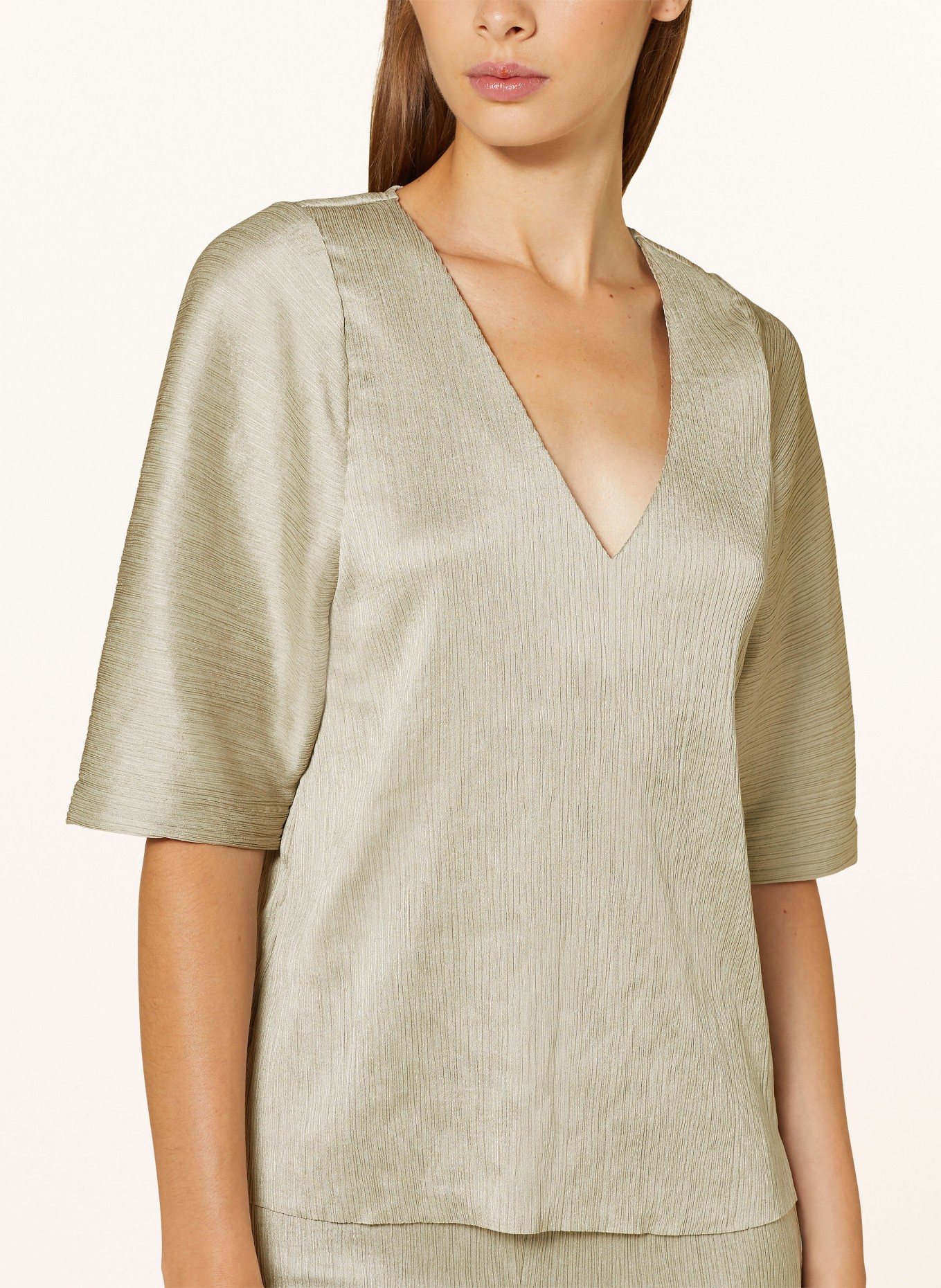 DANTE6 Shirt blouse D6RAQUEL in satin, Color: GRAY (Image 4)