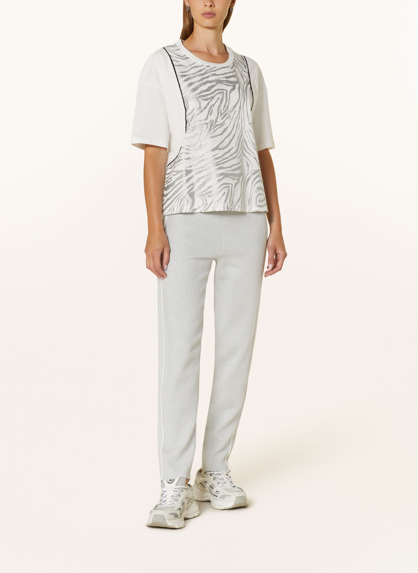 LIU JO T-Shirt, Farbe: WEISS/ SILBER (Bild 2)