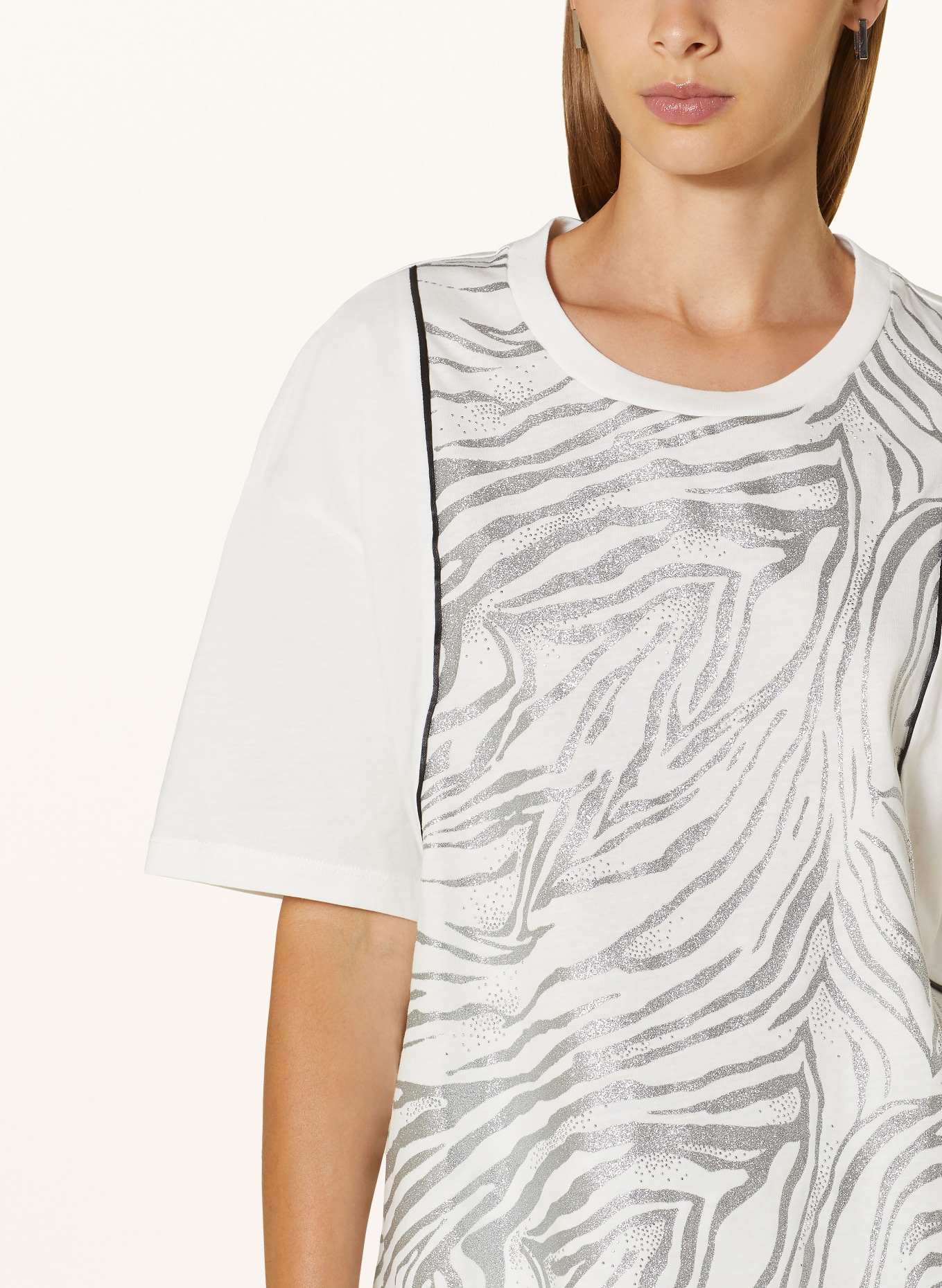 LIU JO T-Shirt, Farbe: WEISS/ SILBER (Bild 4)