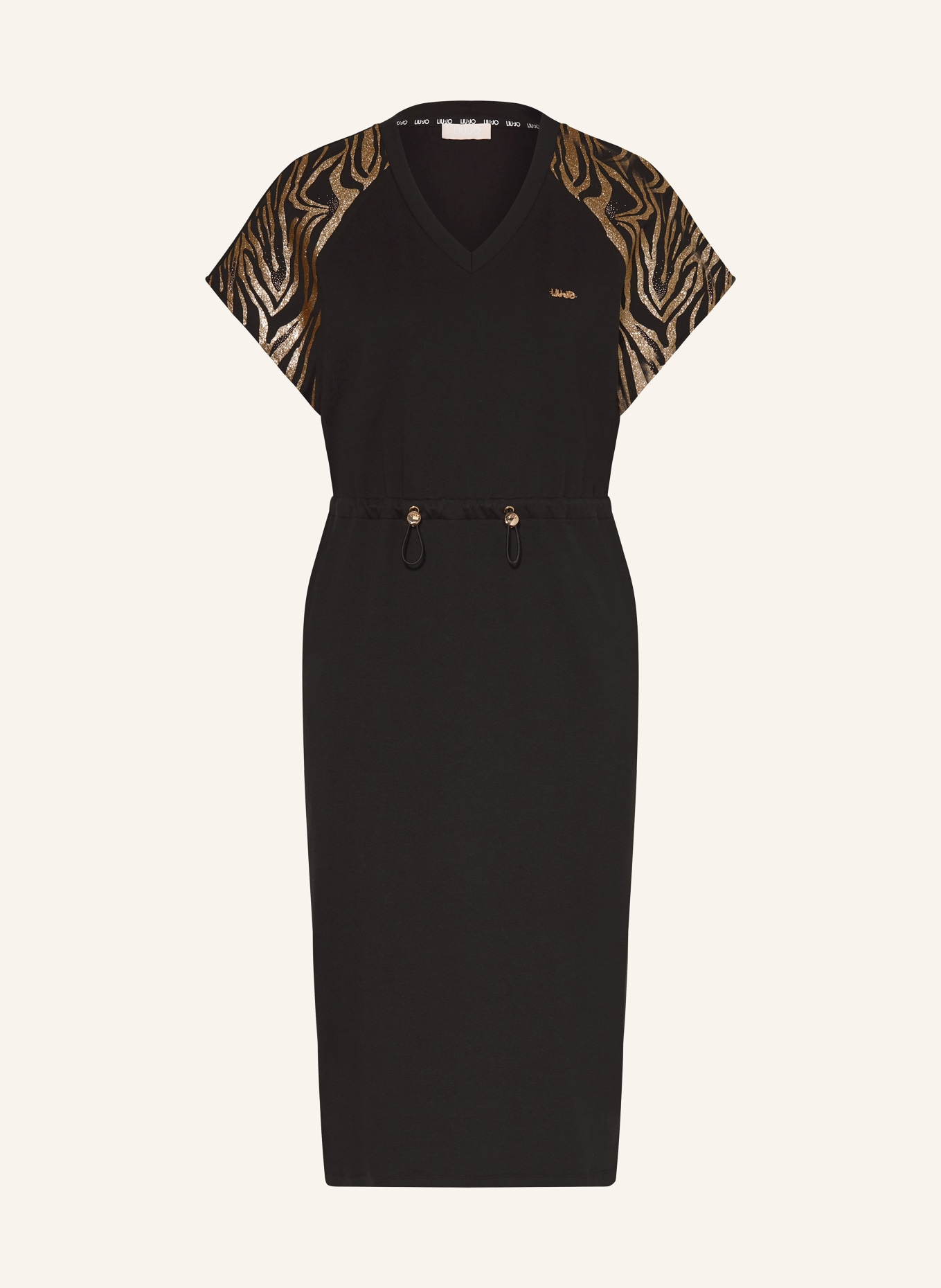 LIU JO Jersey dress with decorative gems
