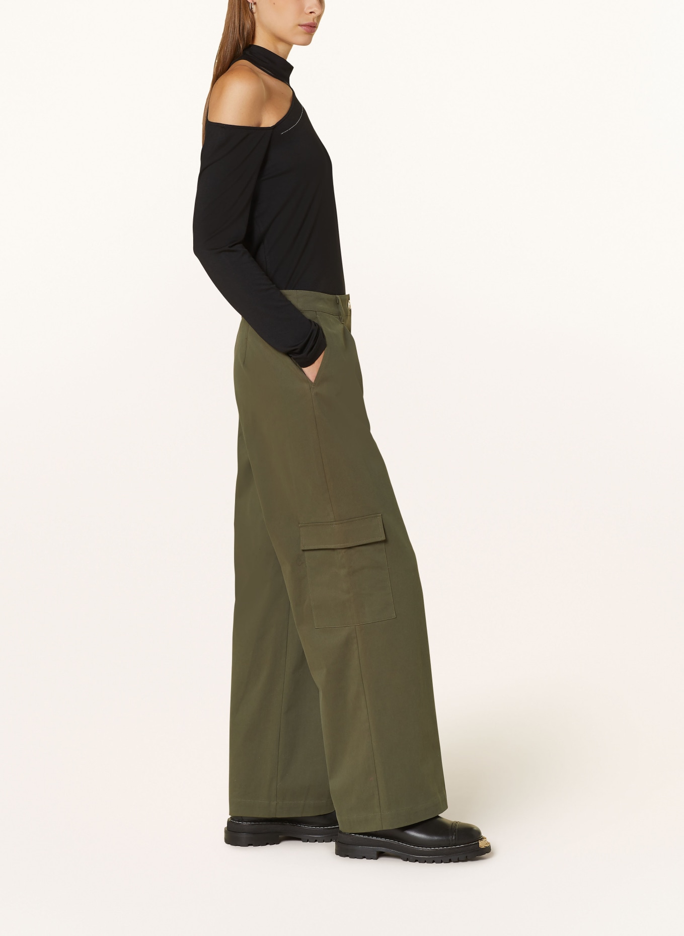 LIU JO Cargo pants, Color: OLIVE (Image 4)