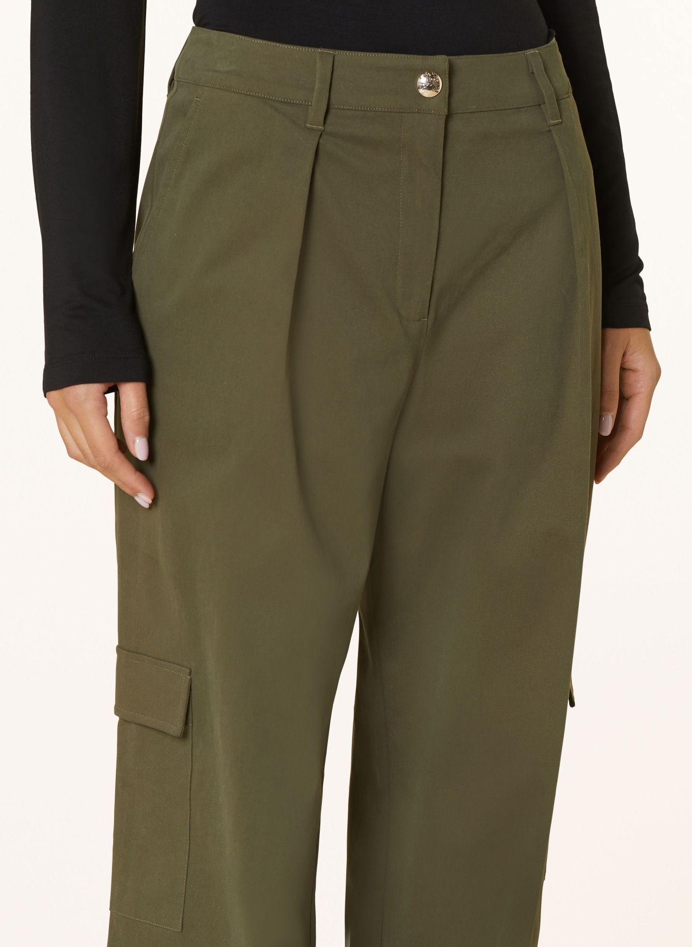 LIU JO Cargo pants, Color: OLIVE (Image 5)