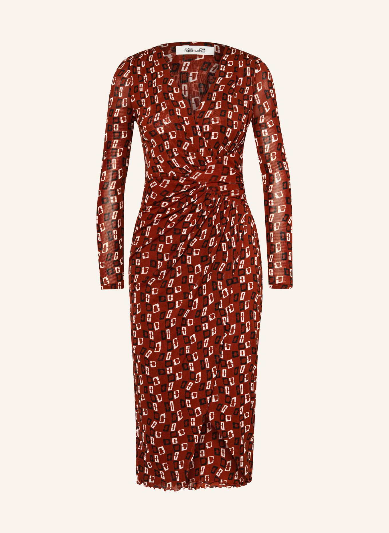 DIANE VON FURSTENBERG Mesh dress CHARLOTTE in wrap look
