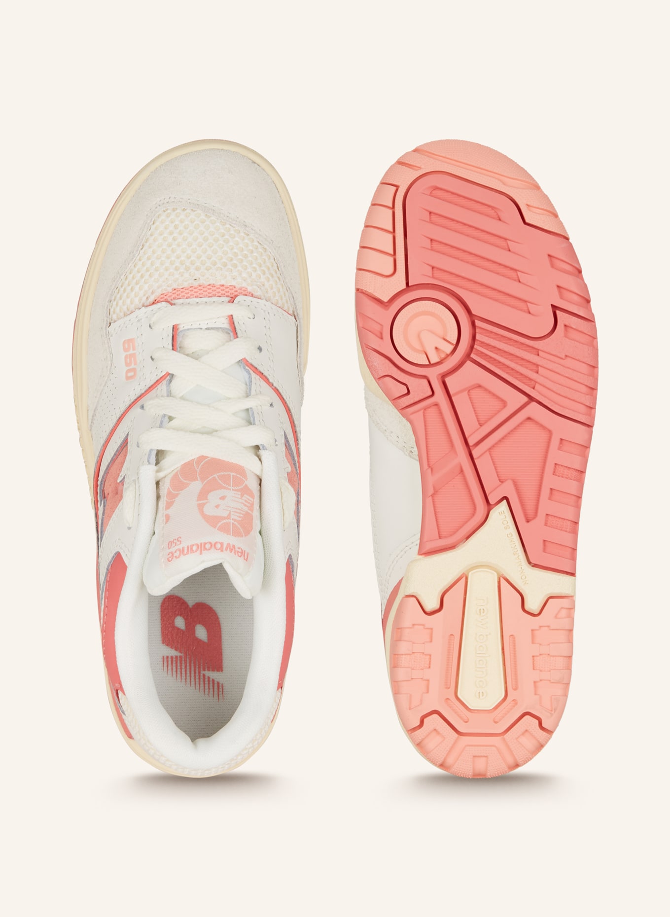 new balance Sneaker 550, Farbe: WEISS/ PINK (Bild 5)