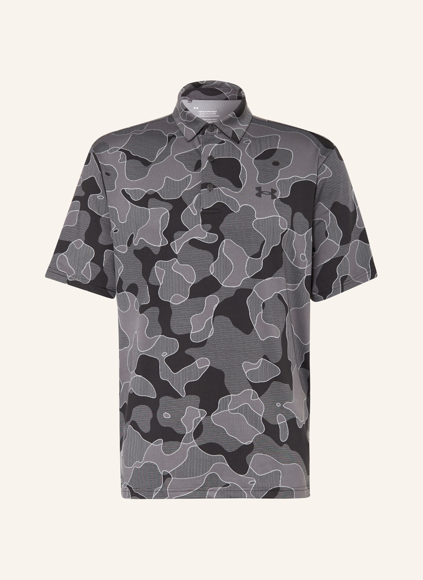 UNDER ARMOUR Funkcyjna koszulka polo PLAYOFF 3.0 kolor szary cziemnoszary