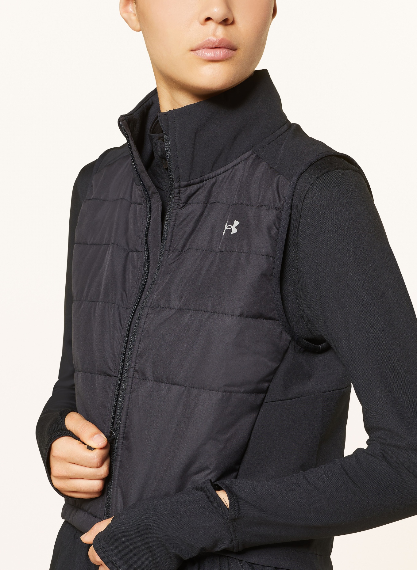 Under armour black women's vest sale