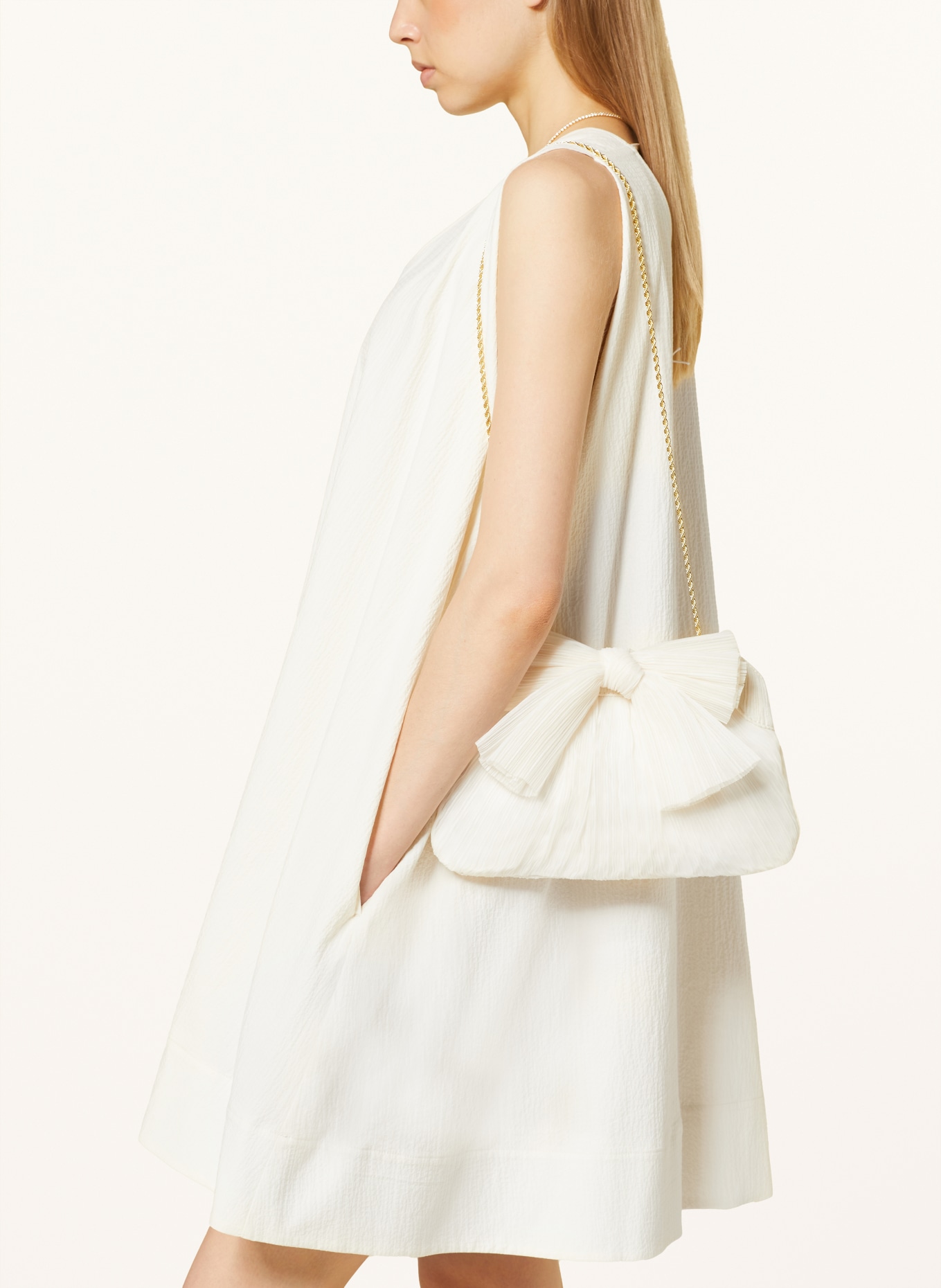 LOEFFLER RANDALL Clutch RAYNE: WHITE