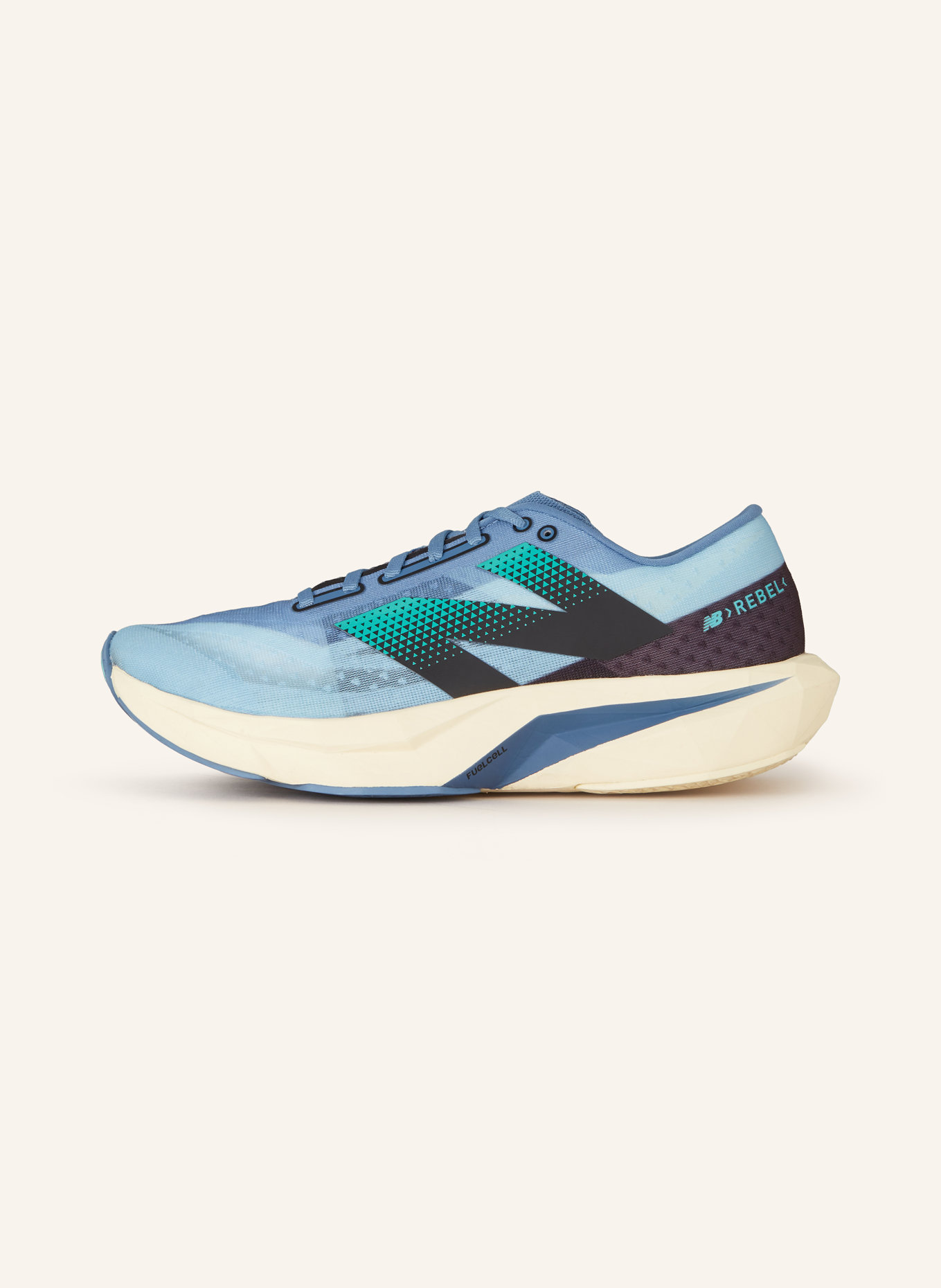 new balance Running shoes FUEL CELL REBEL V4, Color: LIGHT BLUE/ BLUE/ BLACK (Image 4)