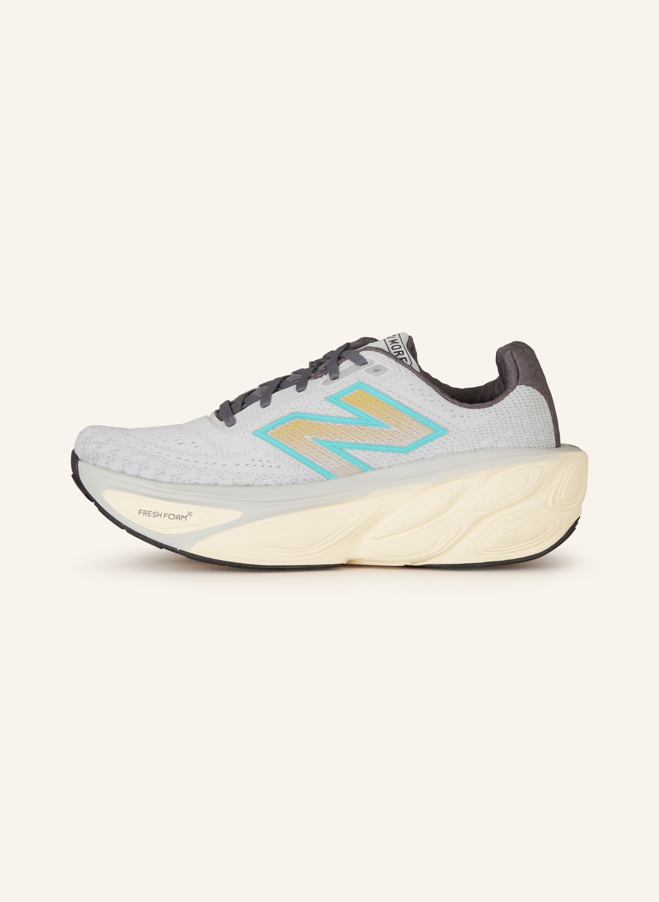 new balance Running shoes FRESH FOAM X MORE V5, Color: LIGHT GRAY/ DARK GRAY/ MINT (Image 4)