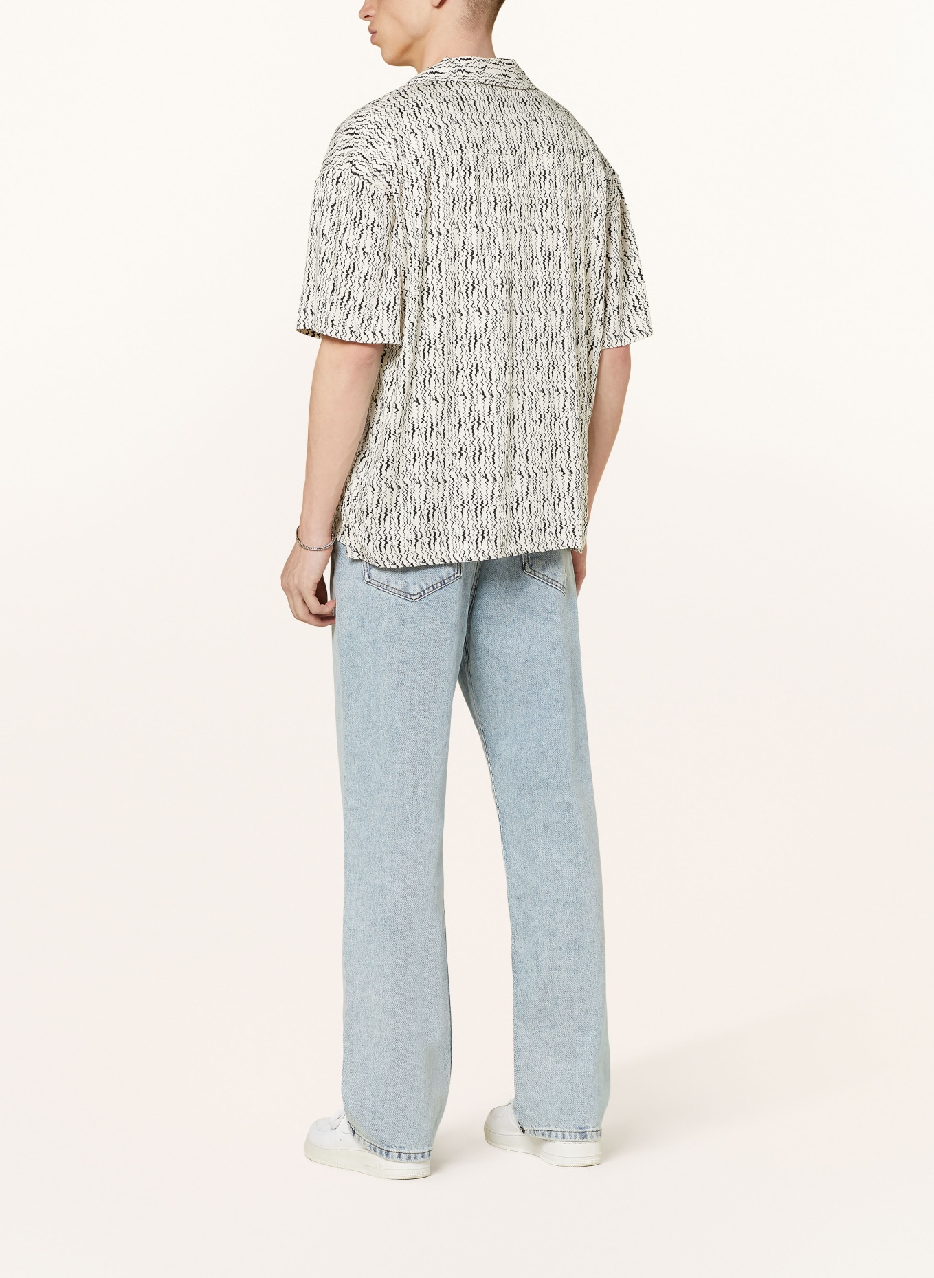 PEGADOR Jeansy BALTRA baggy fit: 082 SAND WASHED BLUE