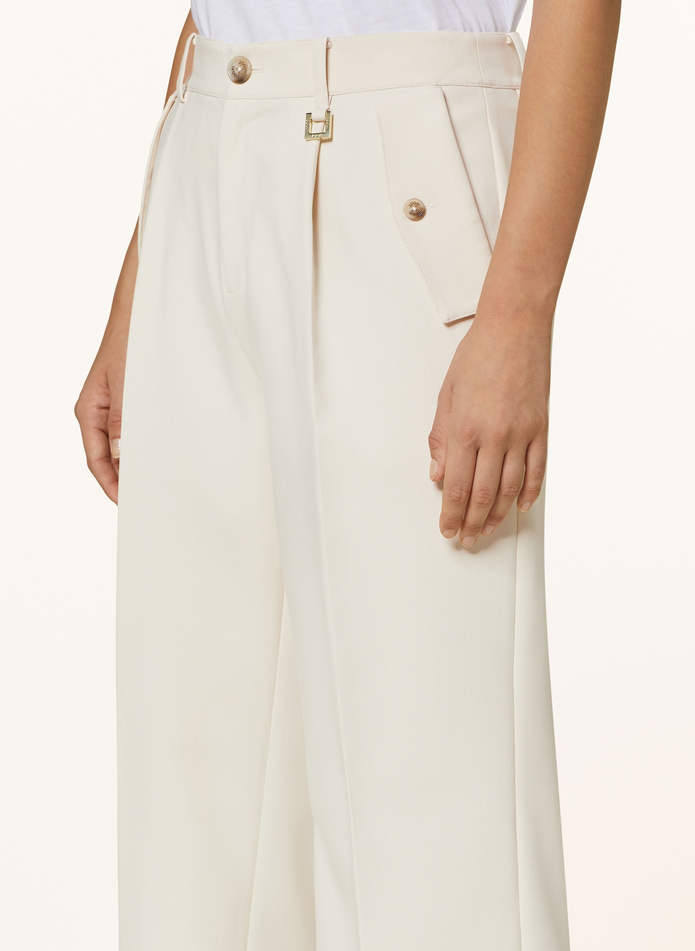 JOOP! Wide leg trousers, Color: CREAM (Image 5)