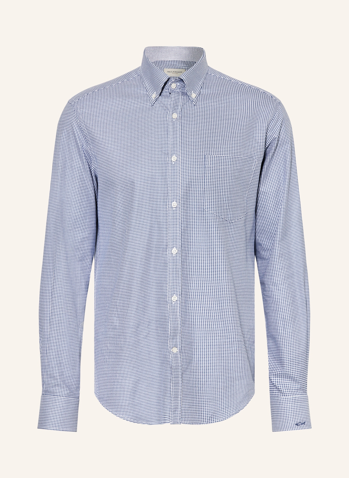 PAUL & SHARK Hemd Regular Fit: BLAU/ WEISS