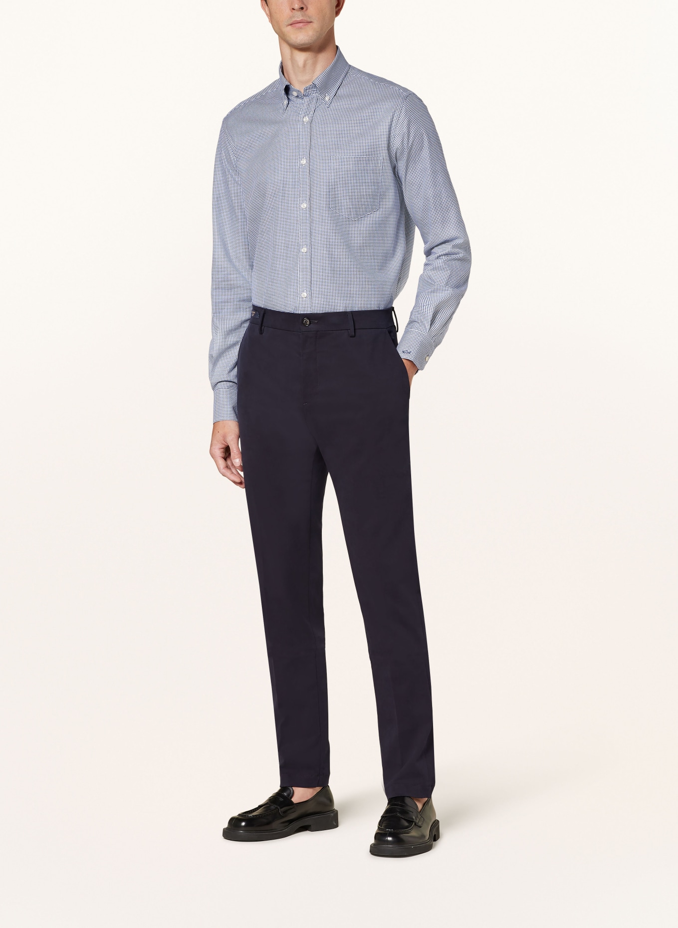PAUL & SHARK Hemd Regular Fit: BLAU/ WEISS