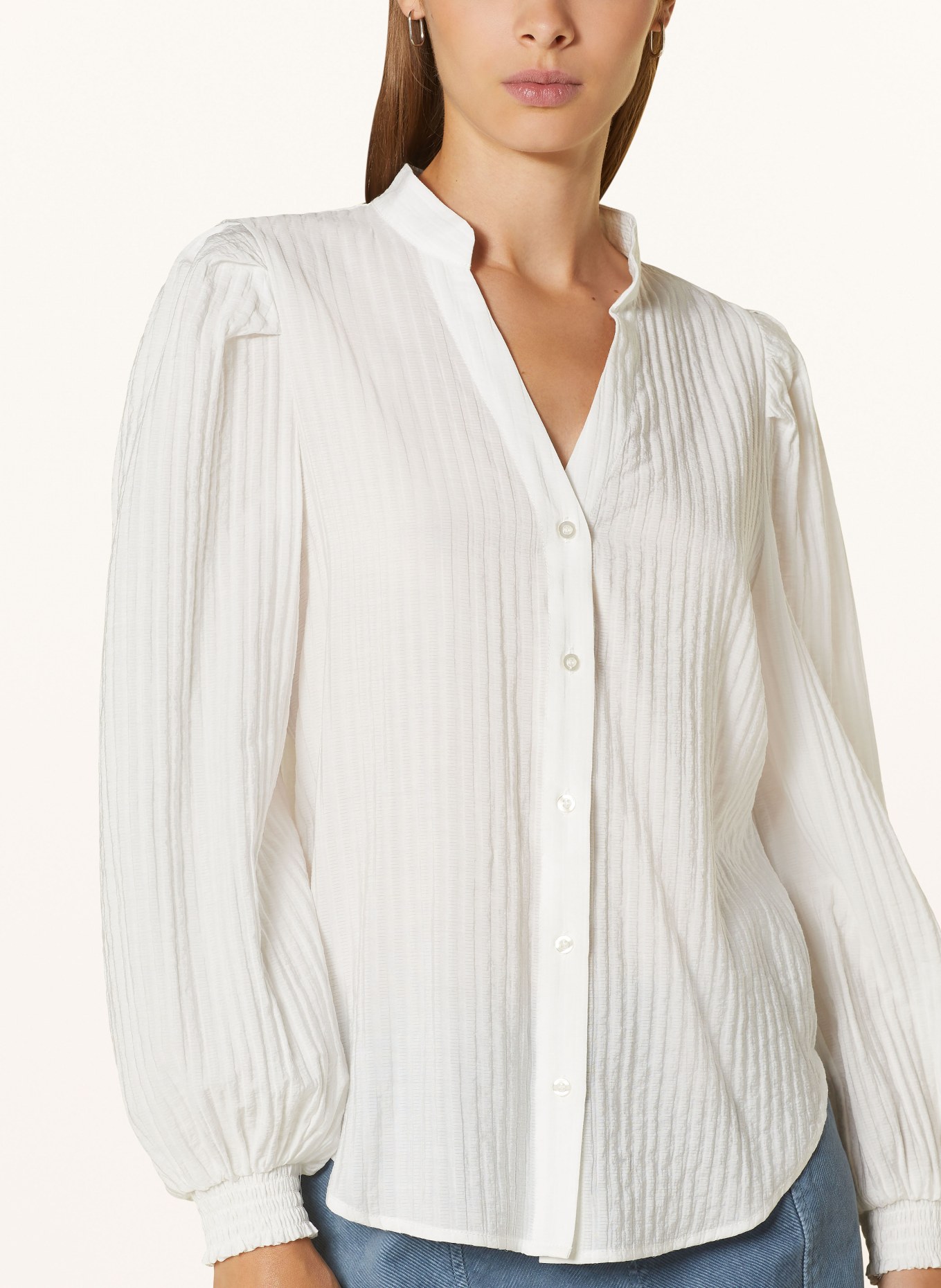 ICHI Blouse IHCINAVI, Color: WHITE (Image 4)