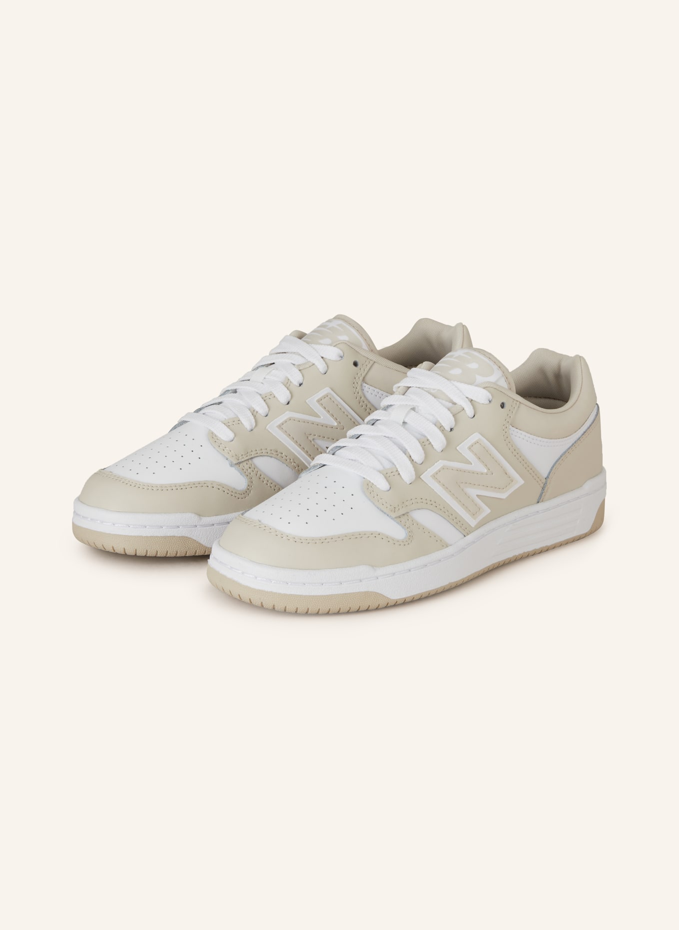 new balance Sneakers BB480LV1, Color: WHITE/ BEIGE (Image 1)