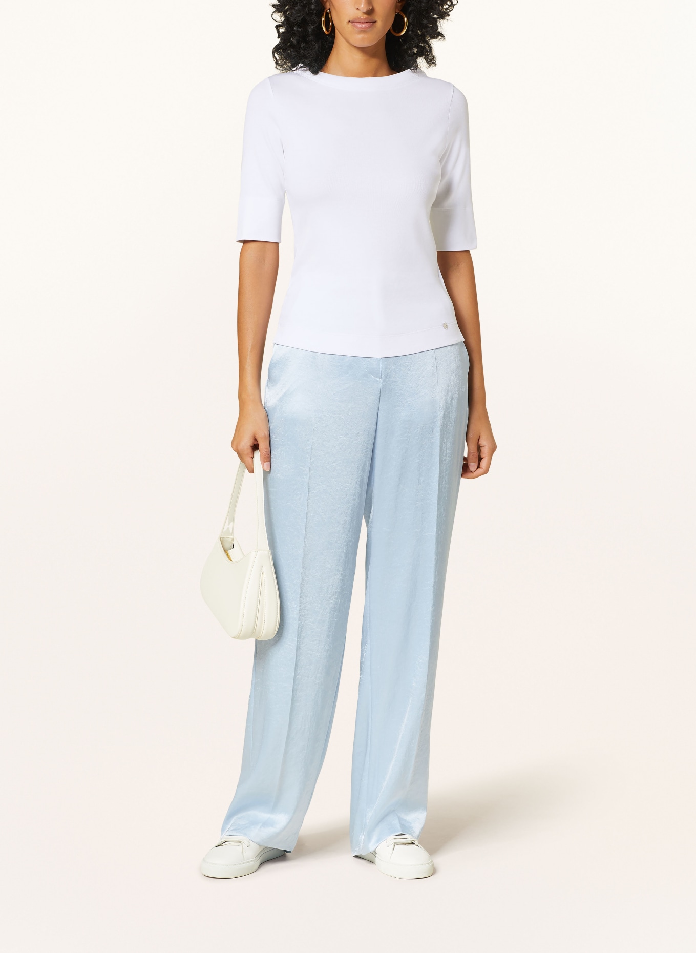 MARC CAIN Shirt with 3/4 sleeves, Color: WHITE (Image 2)