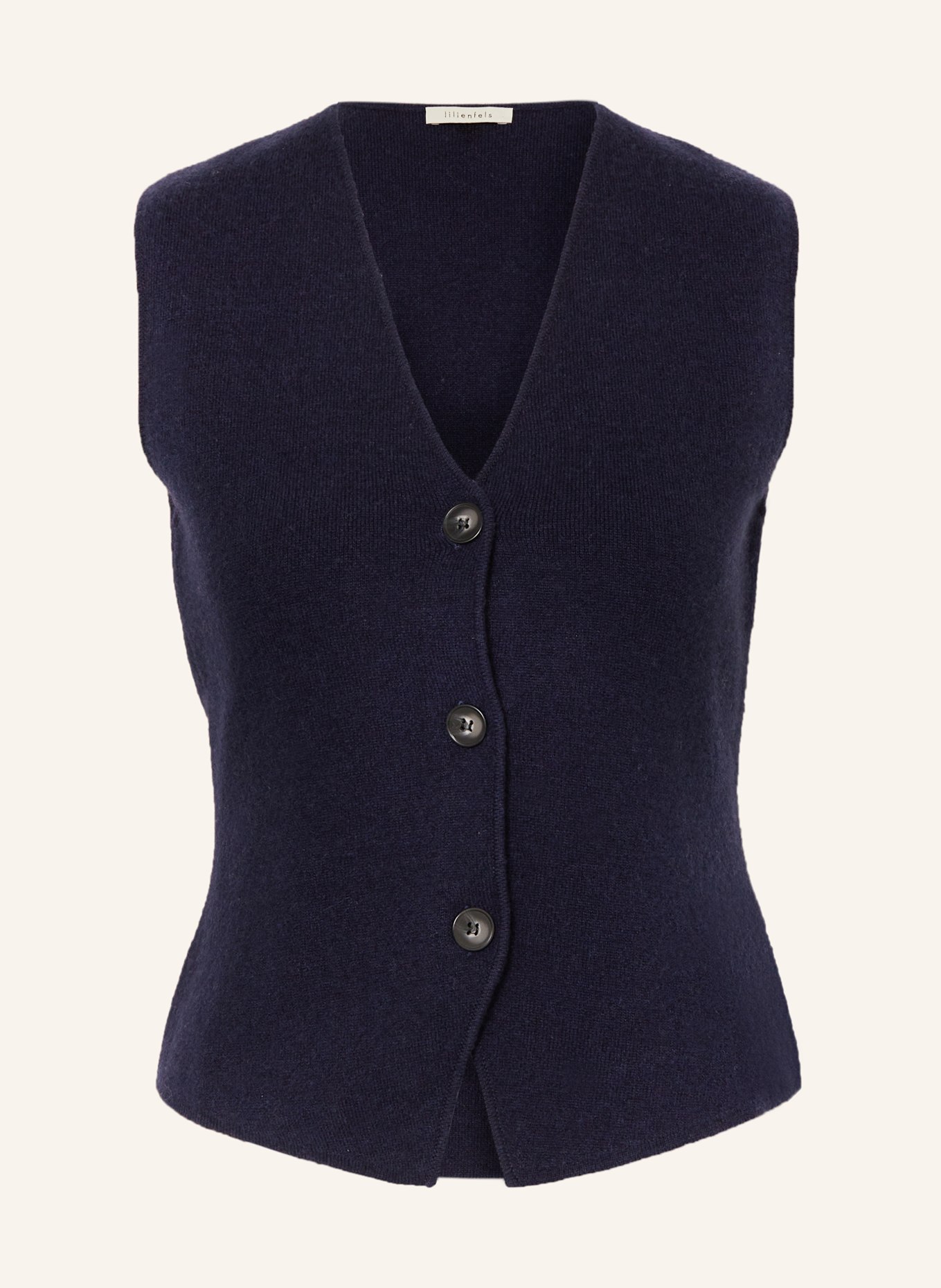 lilienfels Knit vest with cashmere, Color: DARK BLUE (Image 1)