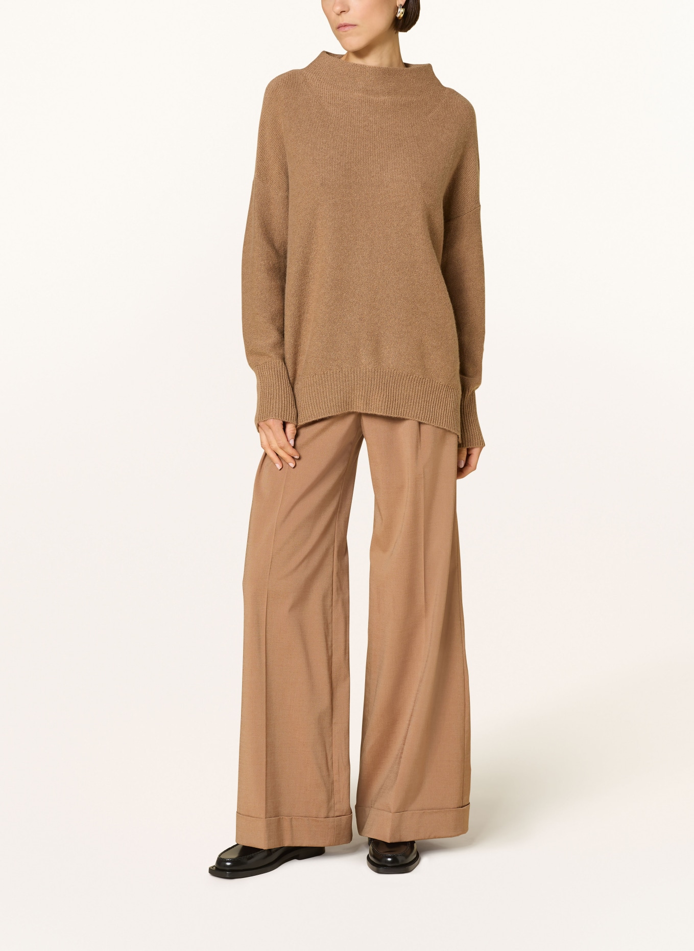 lilienfels Sweter z dodatkiem kaszmiru: CAMELOWY