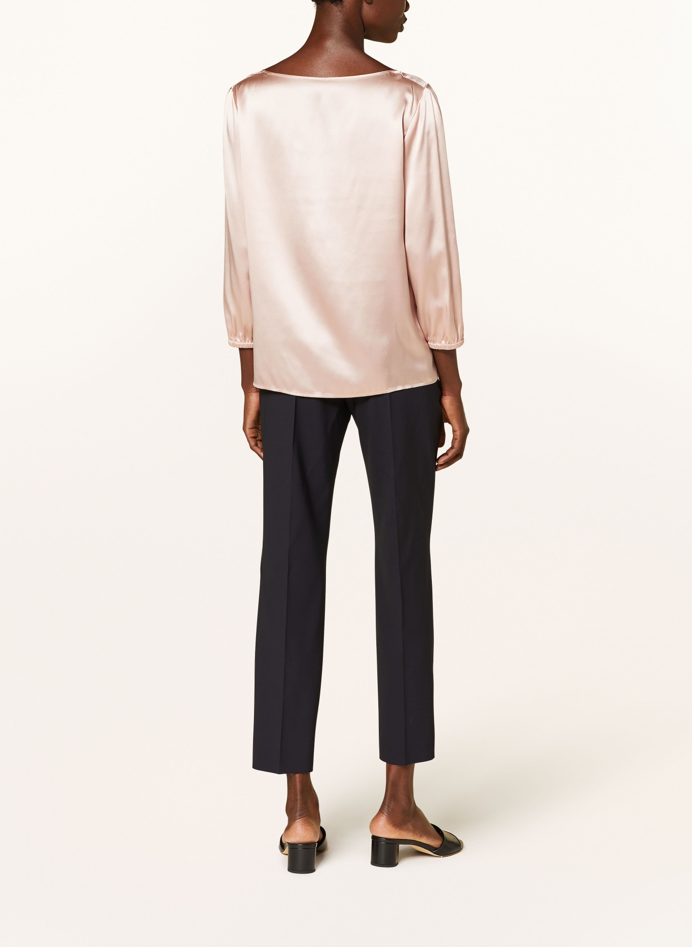 MARC CAIN Shirt blouse with 3/4 sleeves: 168 bright rosewater