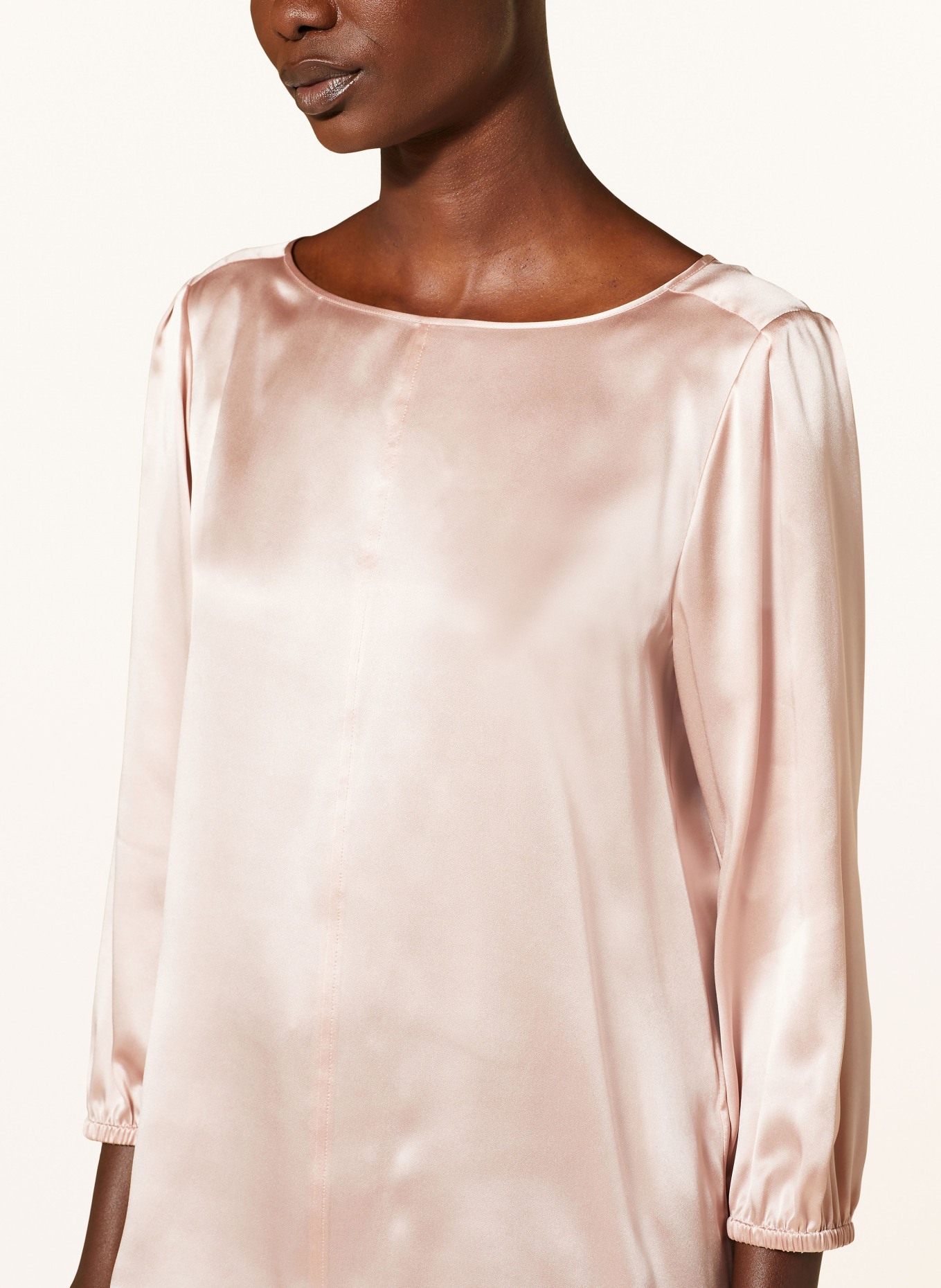 MARC CAIN Shirt blouse with 3/4 sleeves: 168 bright rosewater