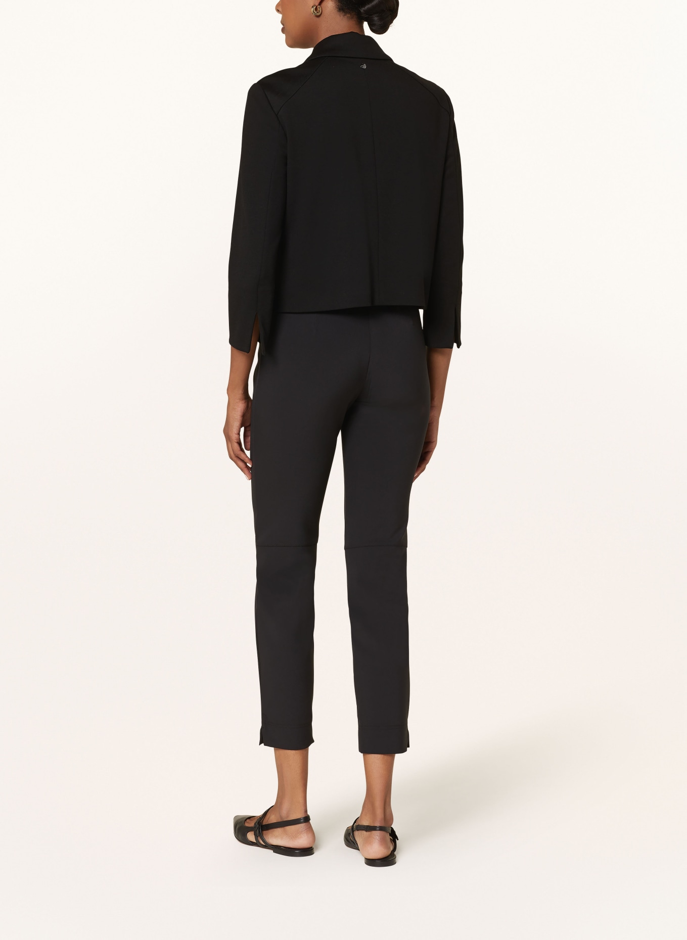 MARC CAIN Boxy jacket in jersey, Color: 900 BLACK (Image 3)