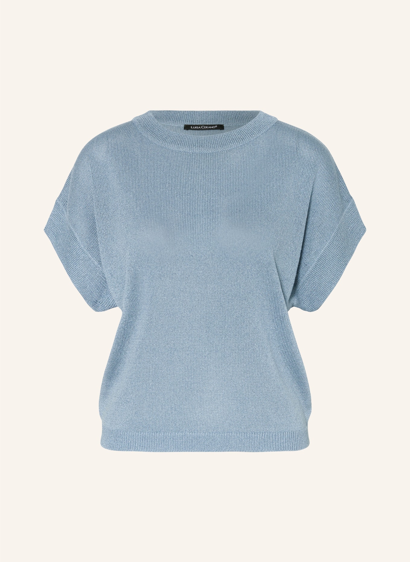 LUISA CERANO Strickshirt, Farbe: BLAU (Bild 1)