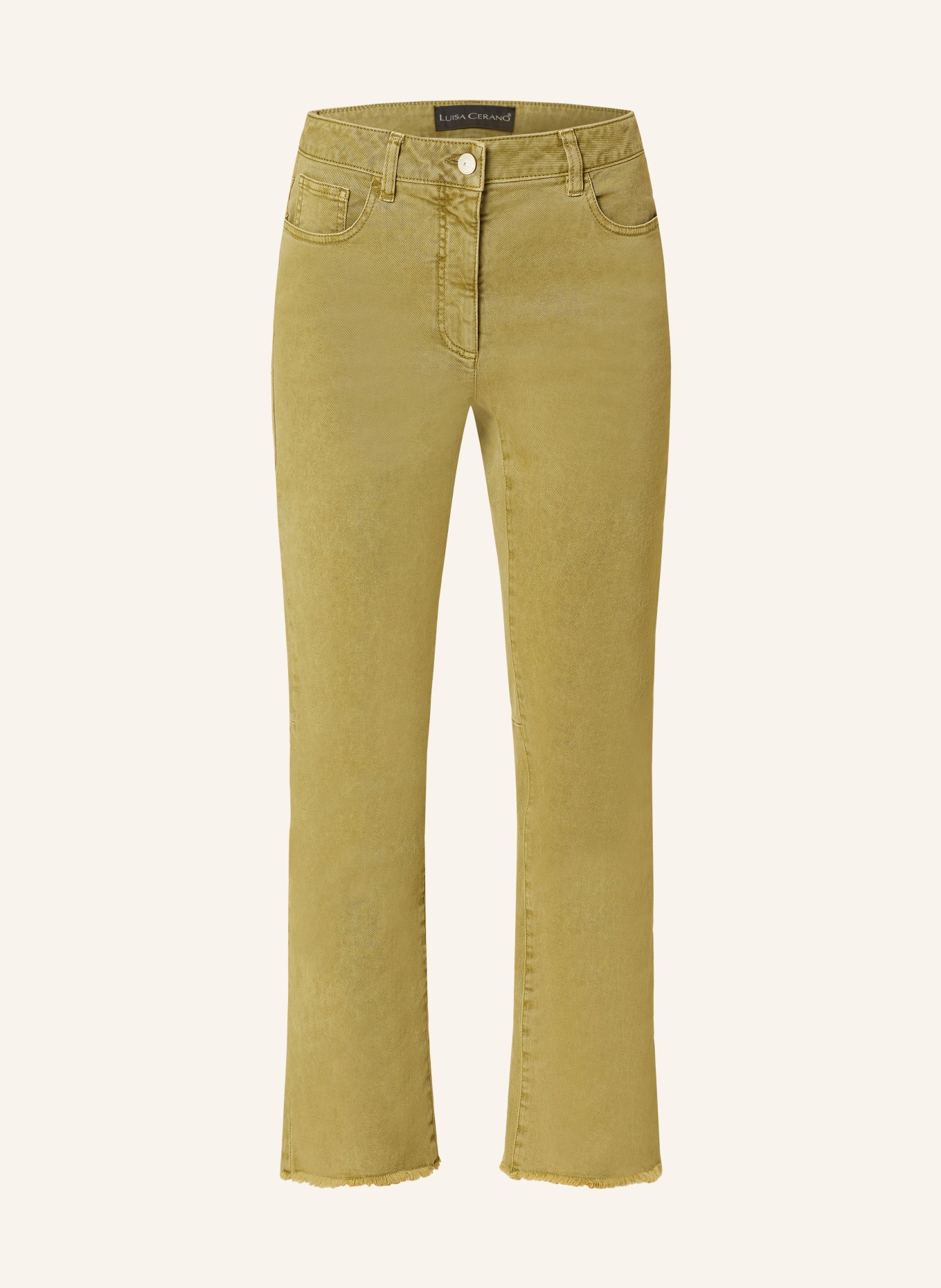 LUISA CERANO Flared Jeans: OLIV
