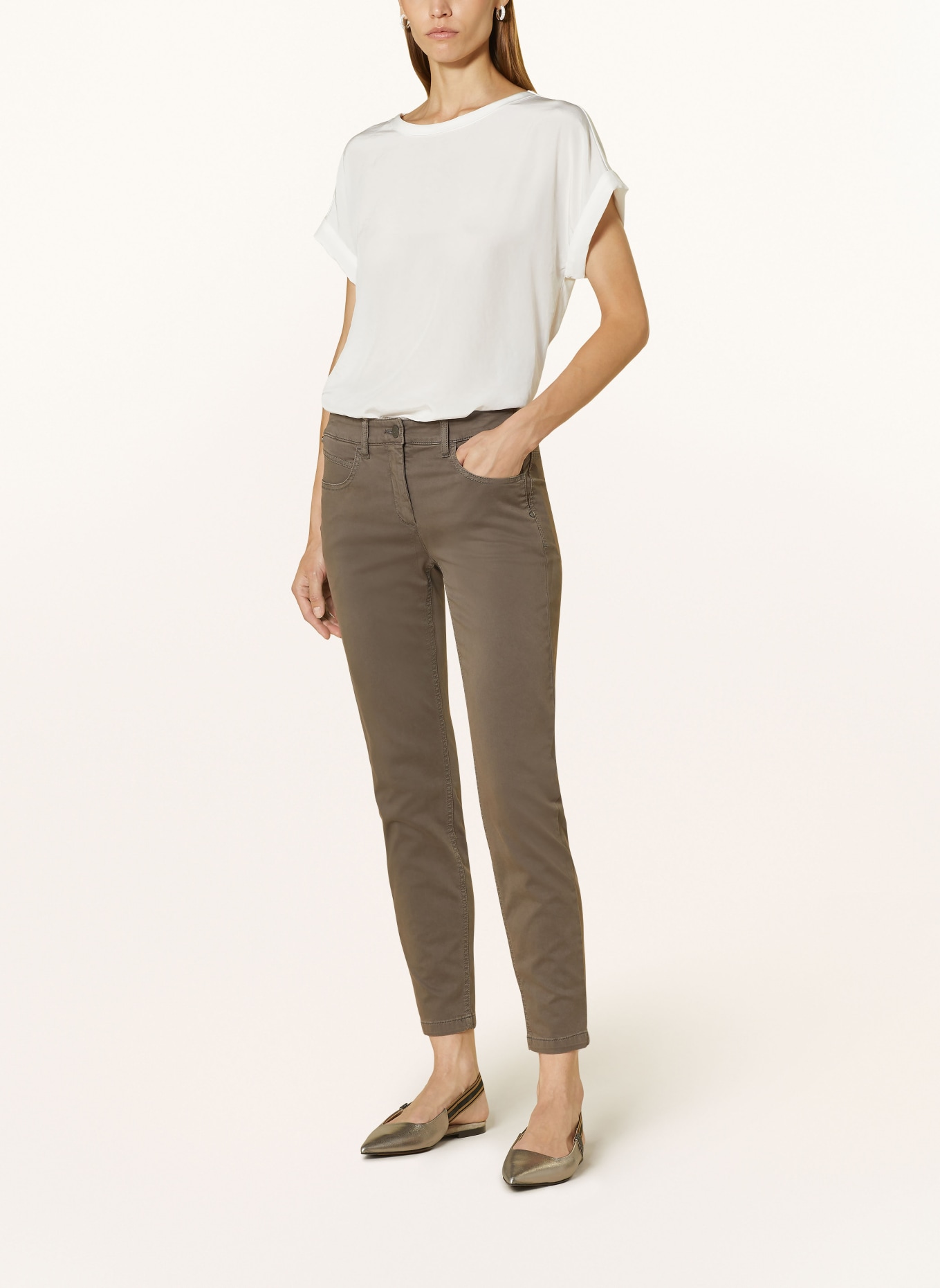 LUISA CERANO Skinny Jeans, Farbe: TAUPE (Bild 2)