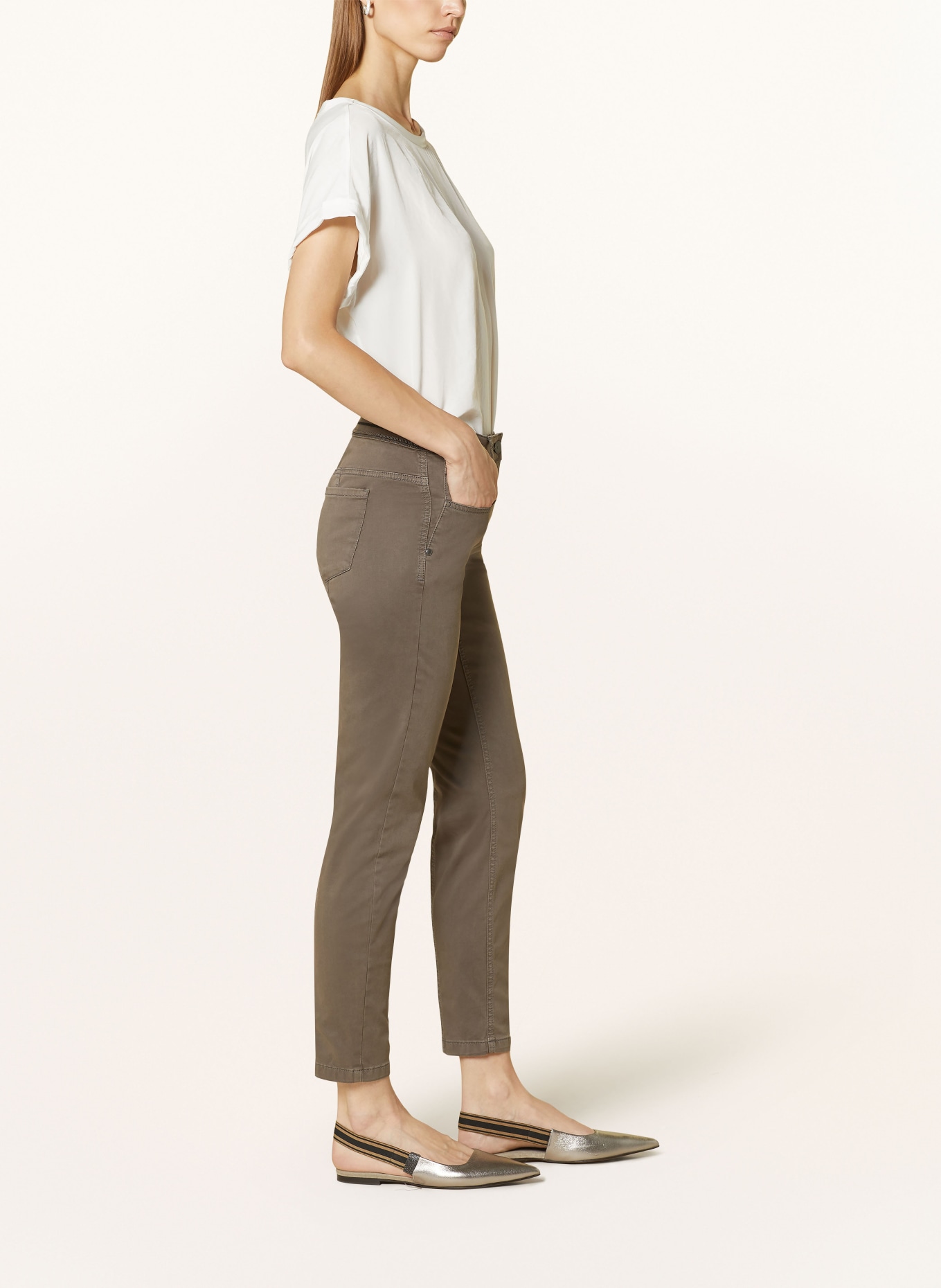 LUISA CERANO Skinny Jeans, Farbe: TAUPE (Bild 4)