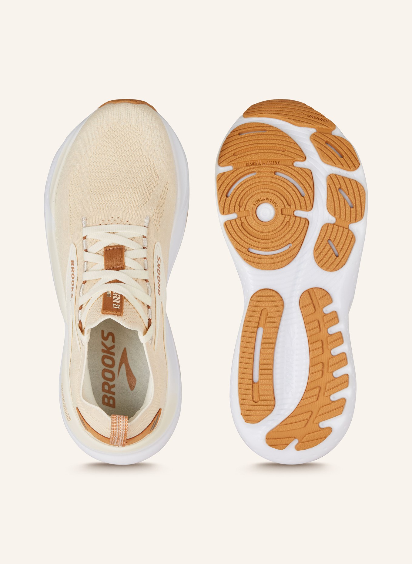 All white brooks running shoes clearance