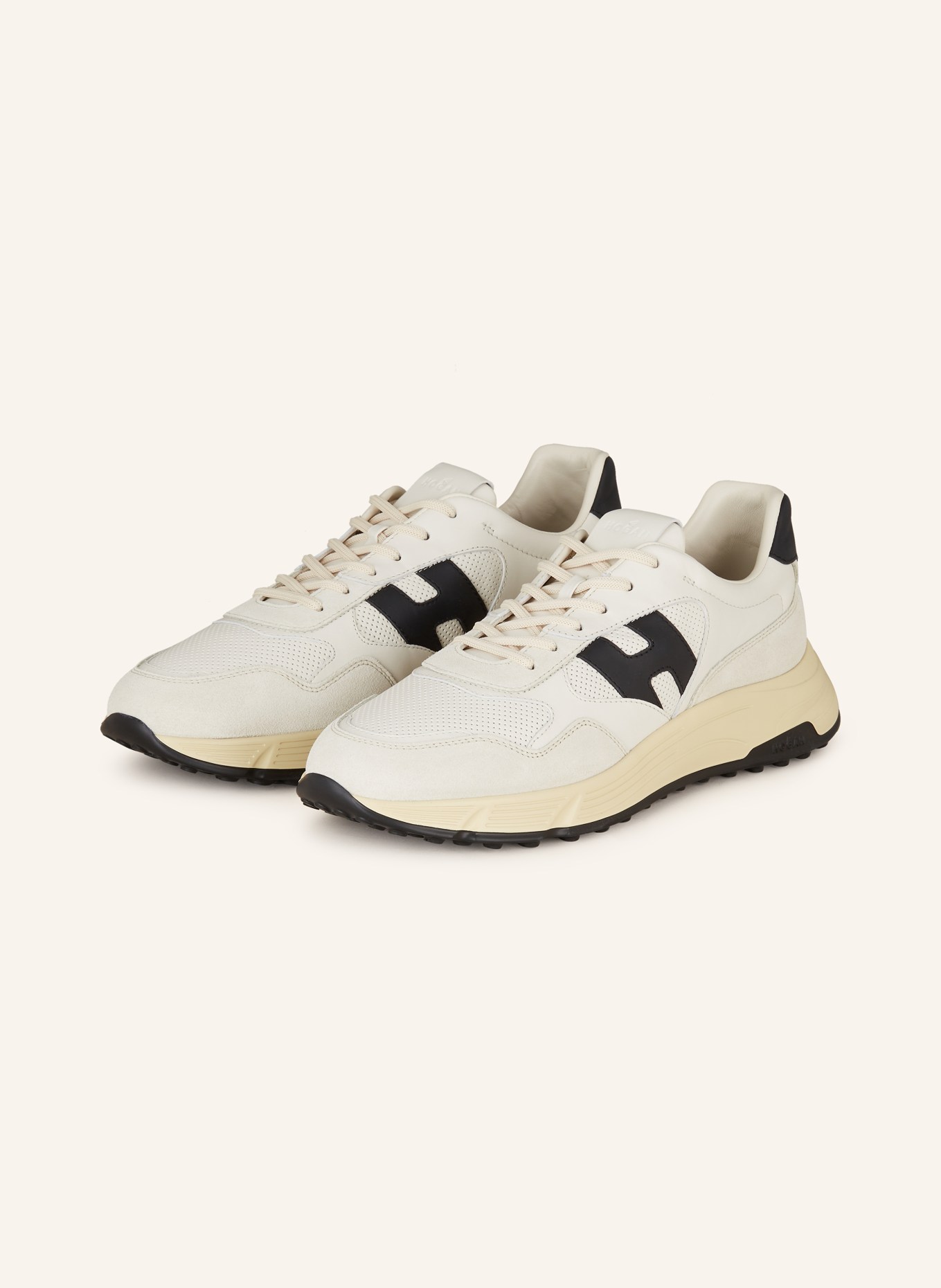 HOGAN Sneaker HYPERLIGHT, Farbe: WEISS/ SCHWARZ/ HELLGRAU (Bild 1)