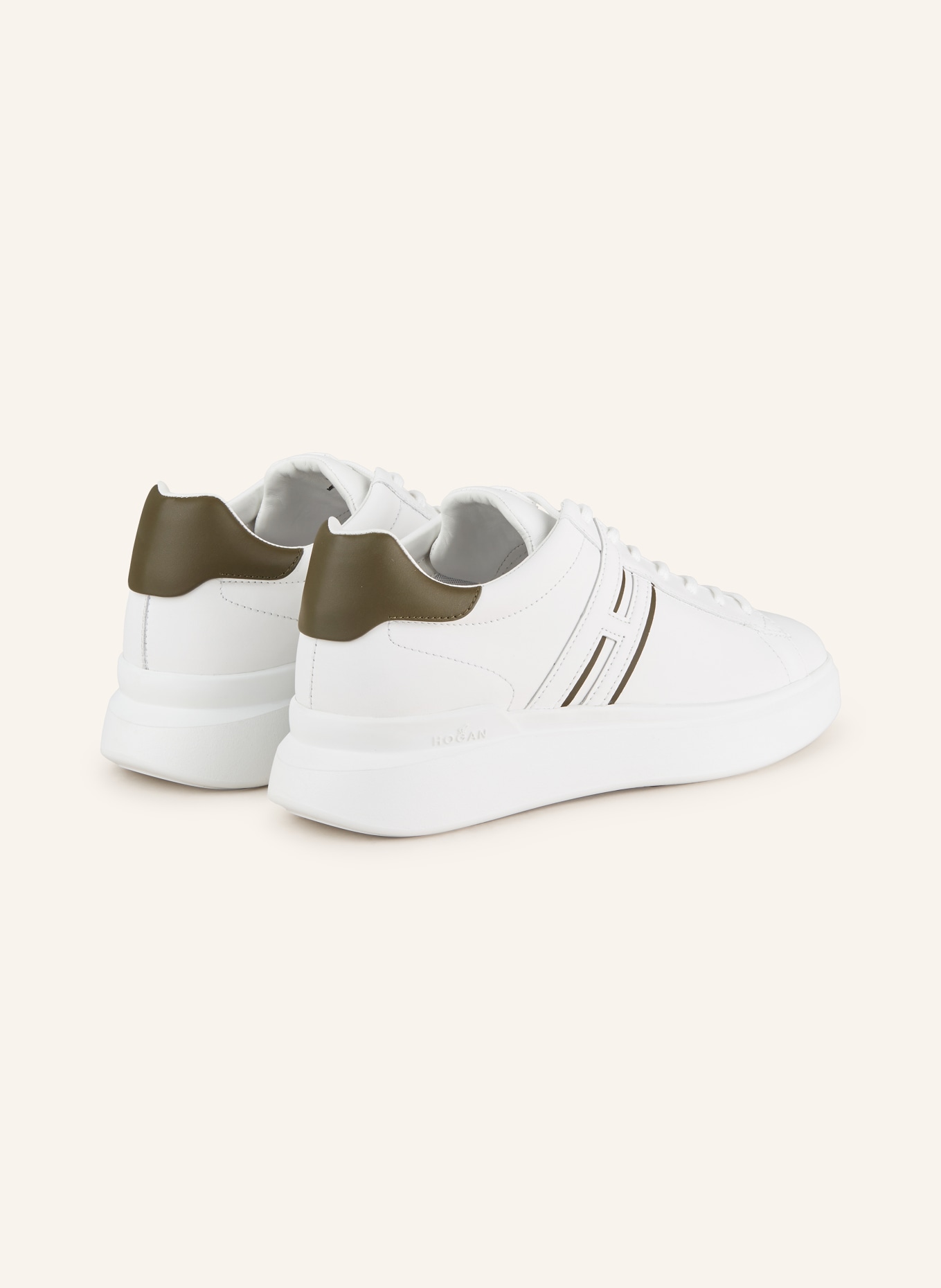 HOGAN Sneakers H580, Color: WHITE/ KHAKI (Image 2)