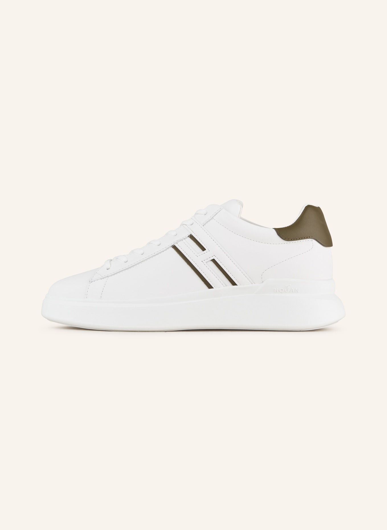 HOGAN Sneakers H580, Color: WHITE/ KHAKI (Image 4)