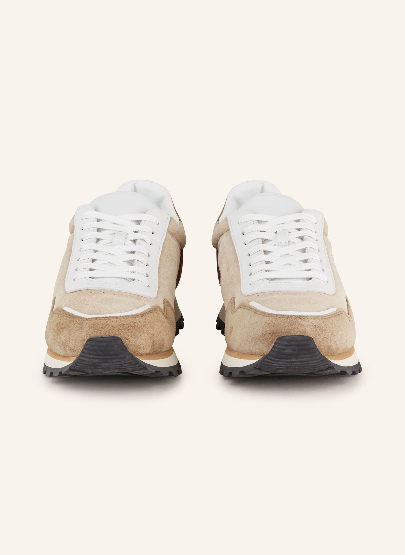 HOGAN Sneaker H671, Farbe: BEIGE/ DUNKELROT/ KHAKI (Bild 3)