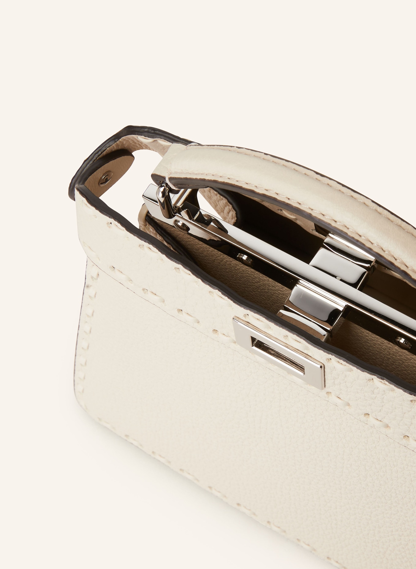 FENDI Torebka PEEKABOO ISEEU: KREMOWY