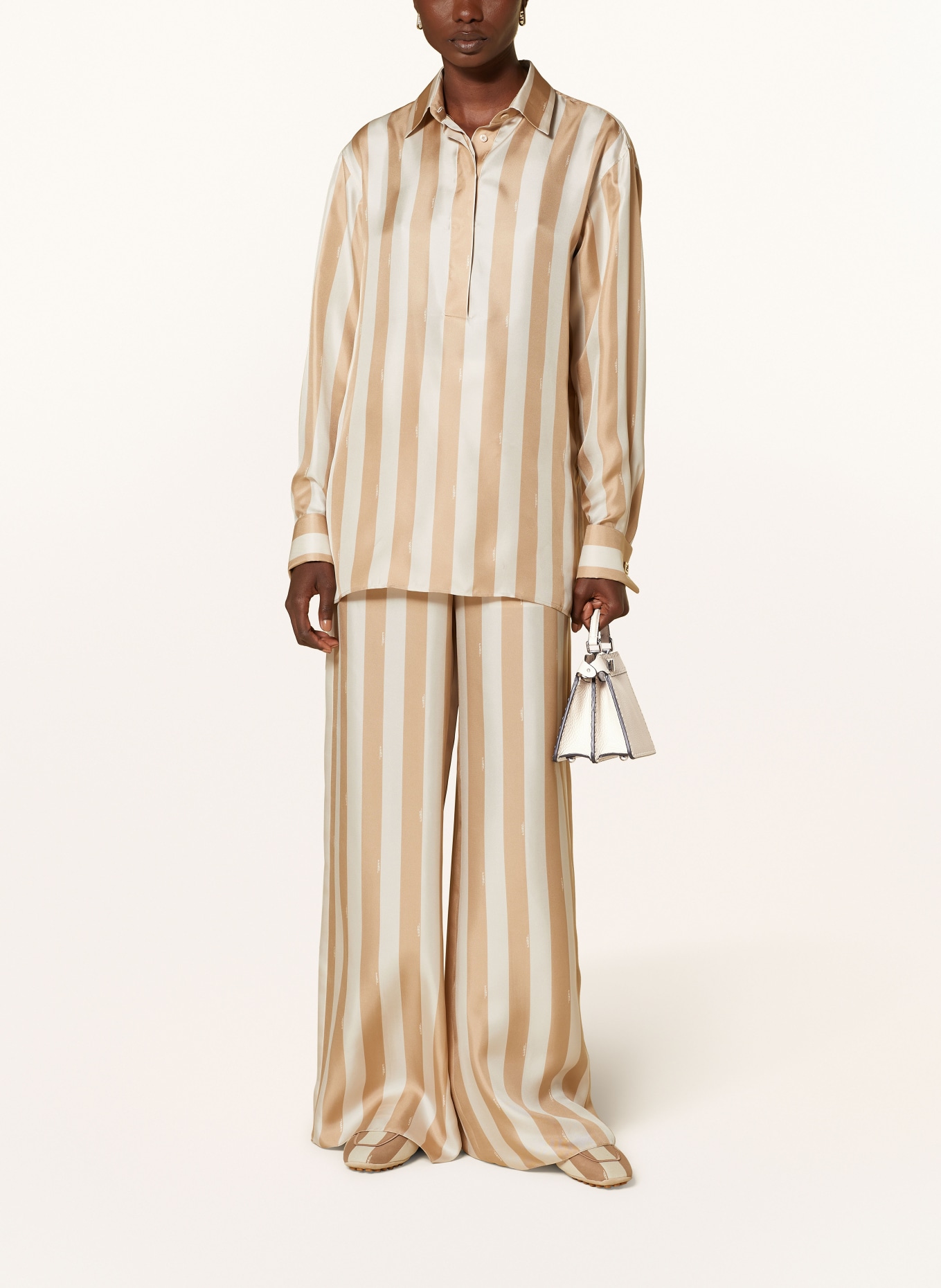 FENDI Torebka PEEKABOO ISEEU: KREMOWY